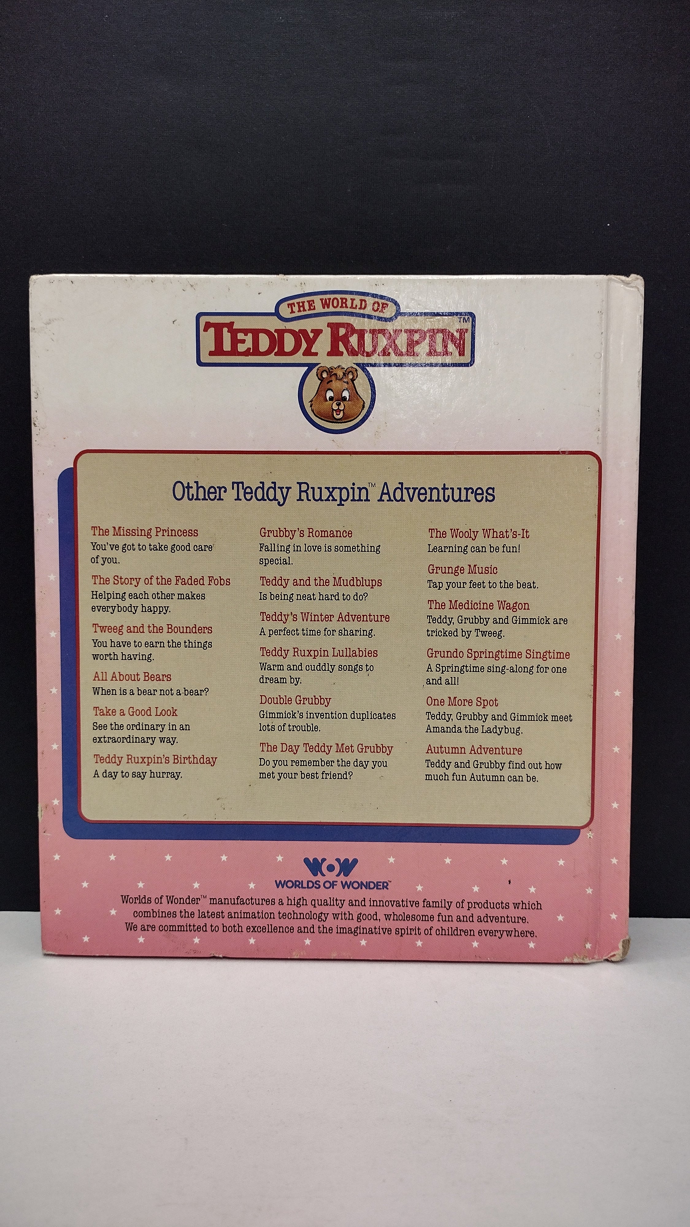 Vintage 1985 Teddy Ruxpin Hardcover 8-Book Storybook Lot (Worlds of Wonder) – Books Only, No Cassettes