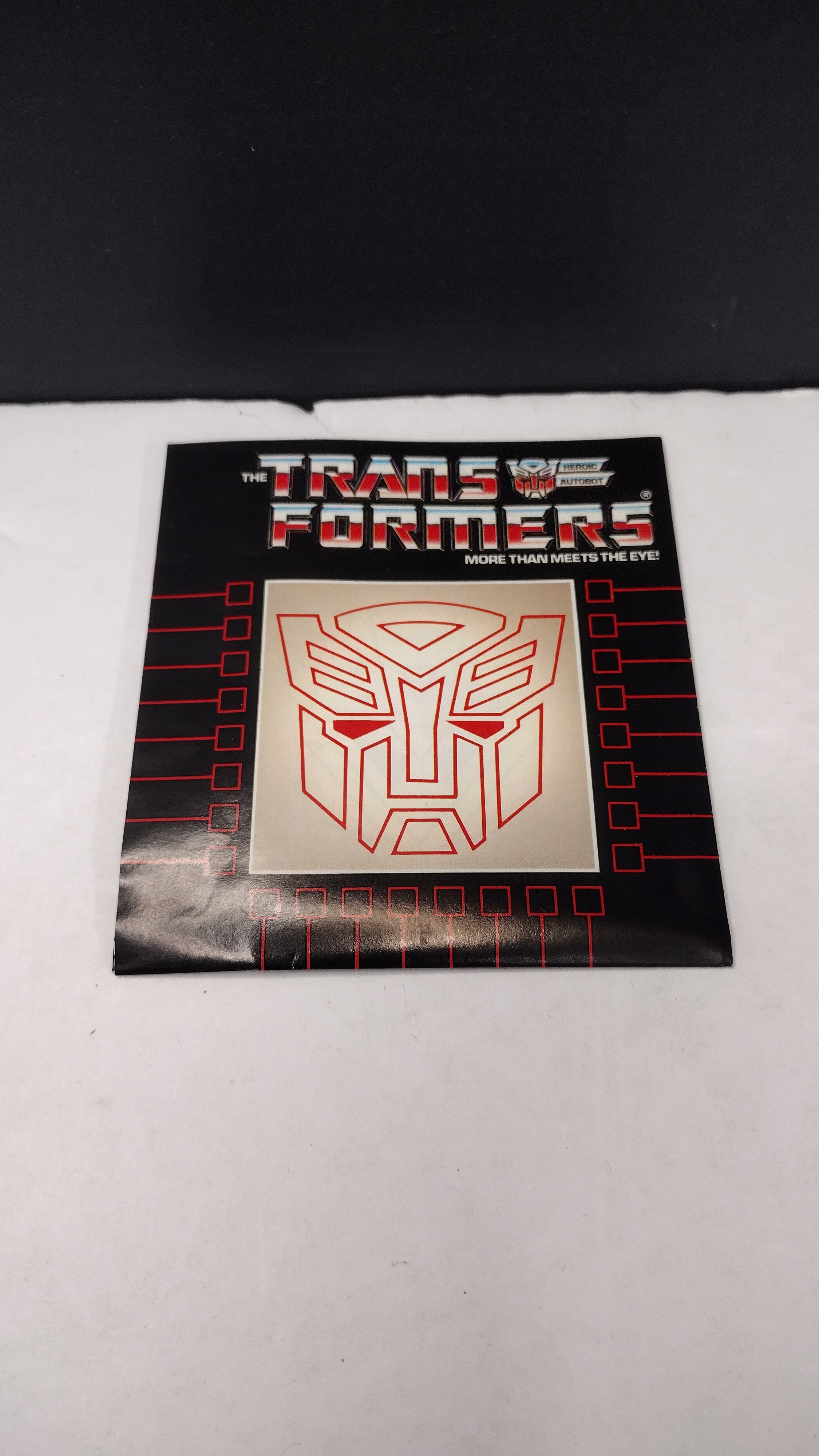 Vintage Original G1 Transformers Bruticus & Onslaught Instruction Booklets, Decal Sheet, Inserts & Red Decoder Reader Lot