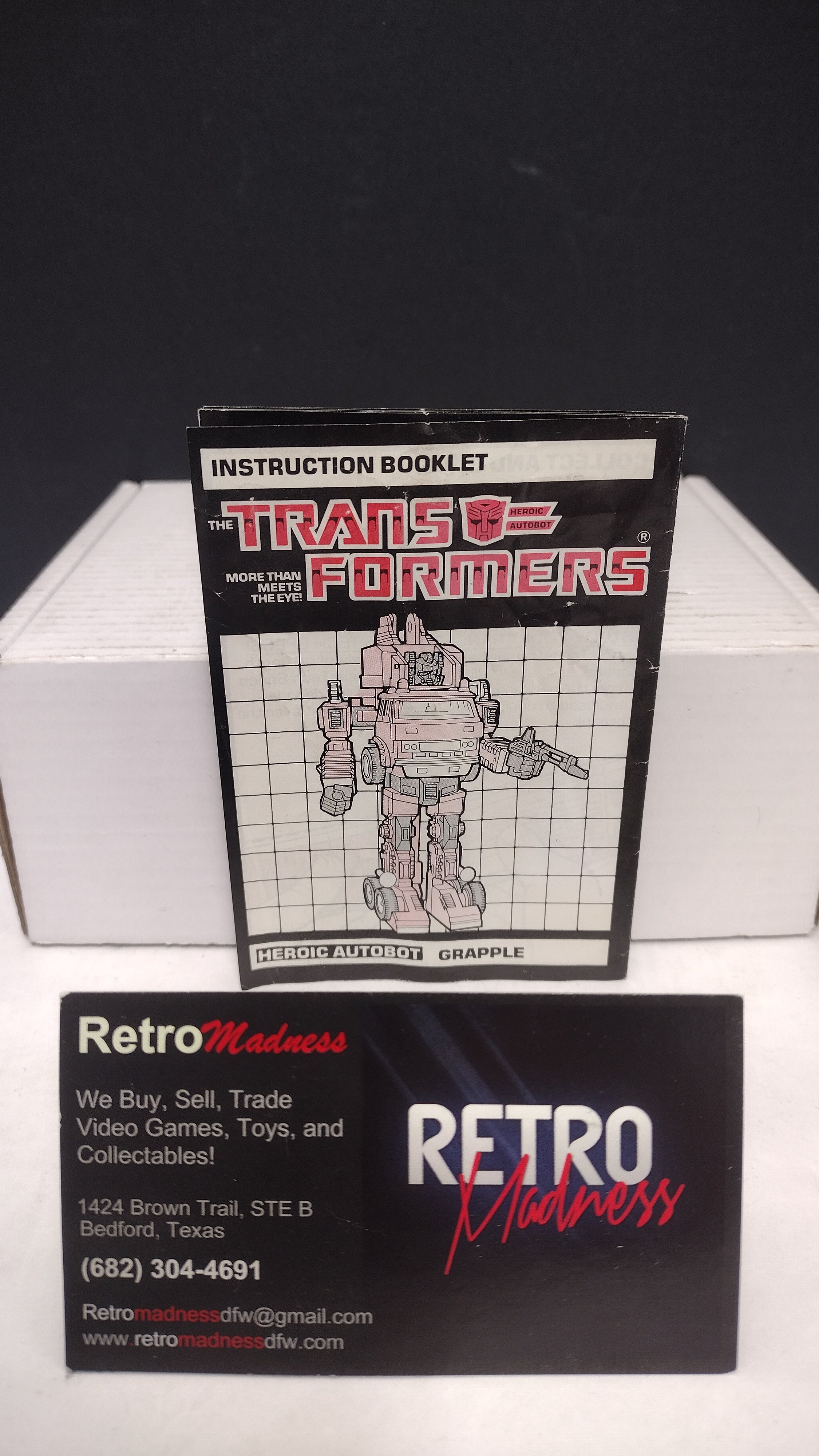 Vintage 1985 Original G1 Transformers Grapple Instruction Booklet