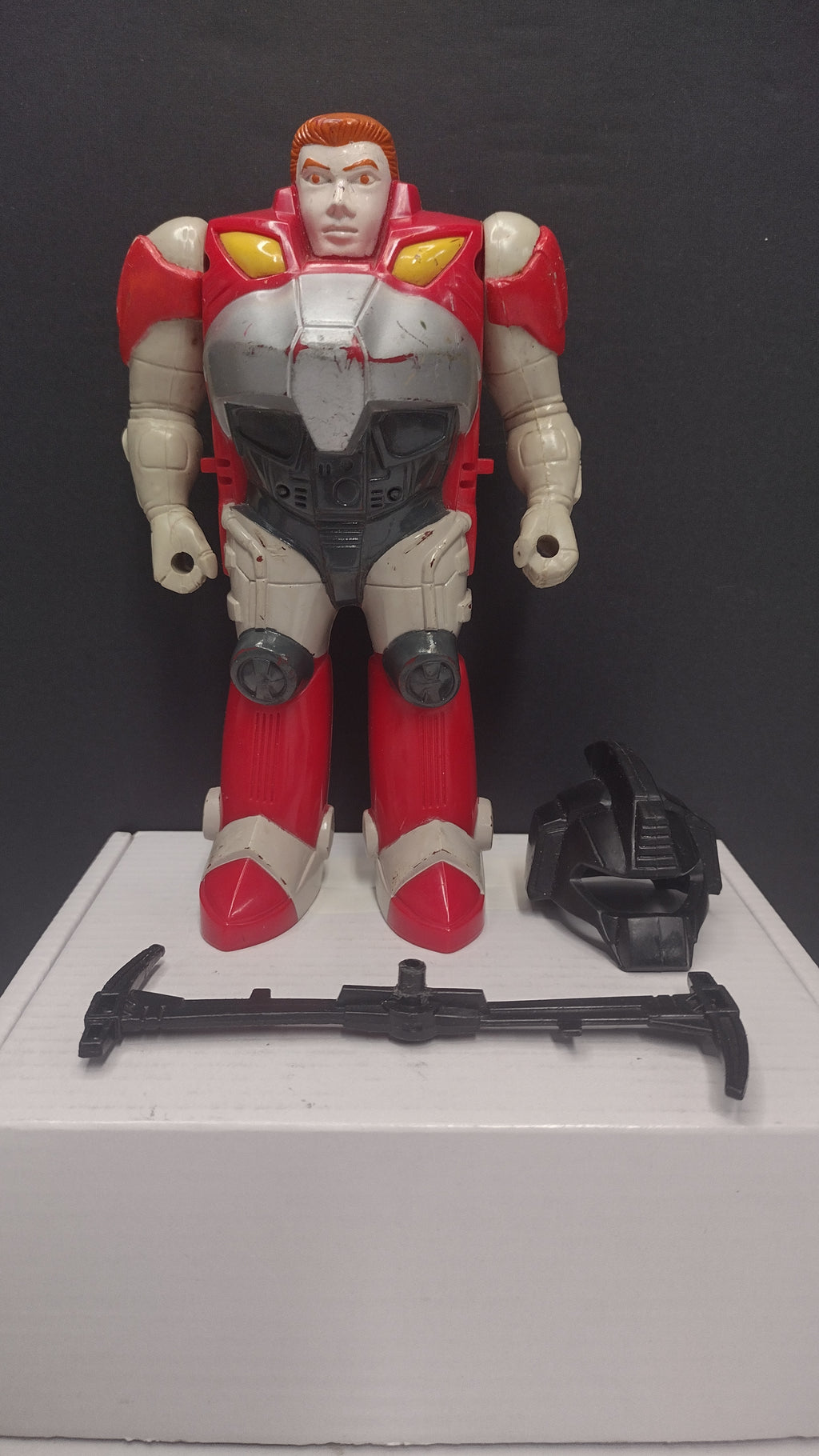 Vintage 1988 G1 Transformers: Pretenders Sky-High – Replacement Parts Lot (Includes Front Shell, Helmet & Rotor Blade)