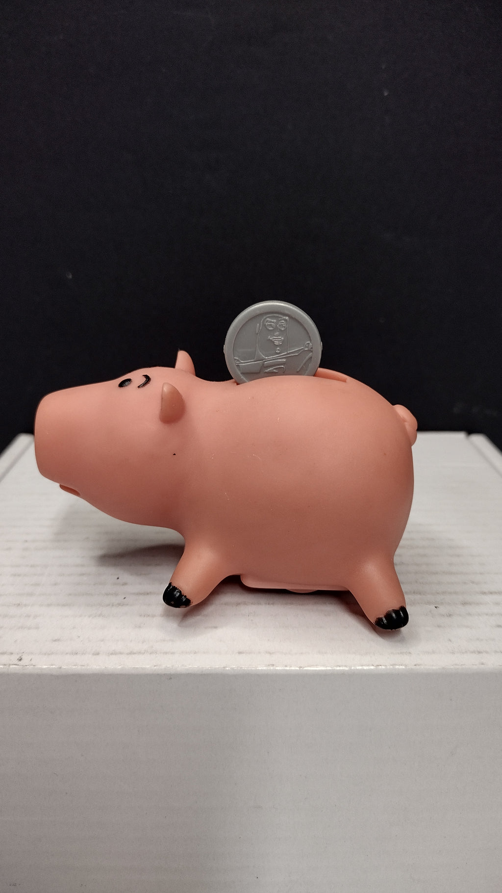 Vintage 1995 Disney Pixar Toy Story Hamm the Piggy Bank Burger King Kids Club Figure (Loose)