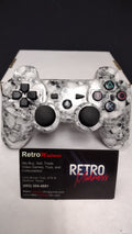PS3 Wireless Controller Gray Skull Camo Wrap CECHZC2U Tested Works