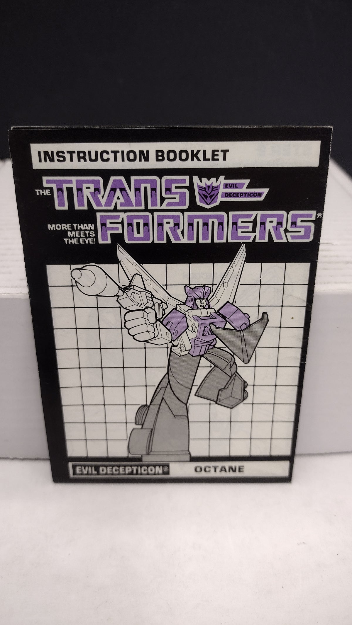 Vintage 1986 Original G1 Transformers Octane Instruction Booklet