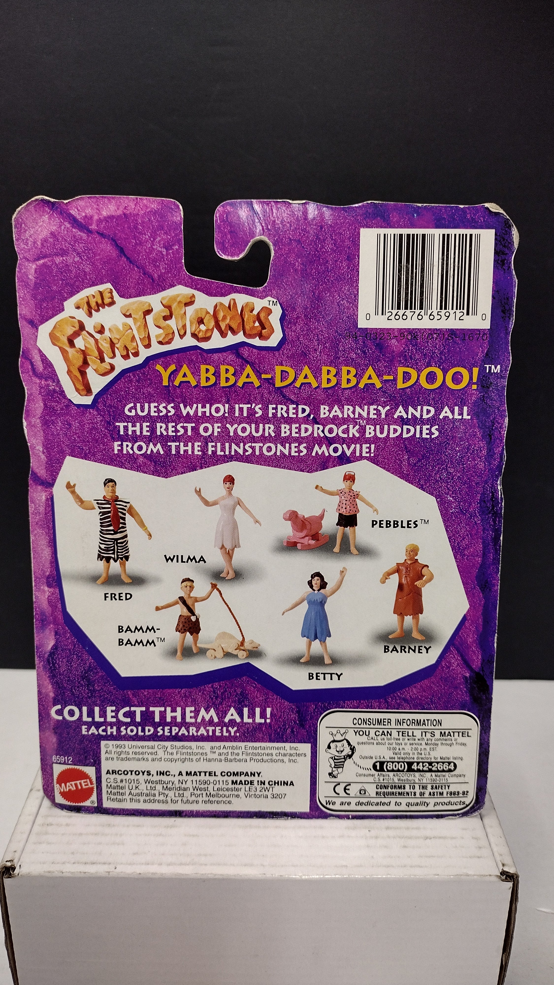 Mattel The Flintstones Movie Betty Rubble Bendable Figure (1993 Release - Brand New & Factory Sealed)