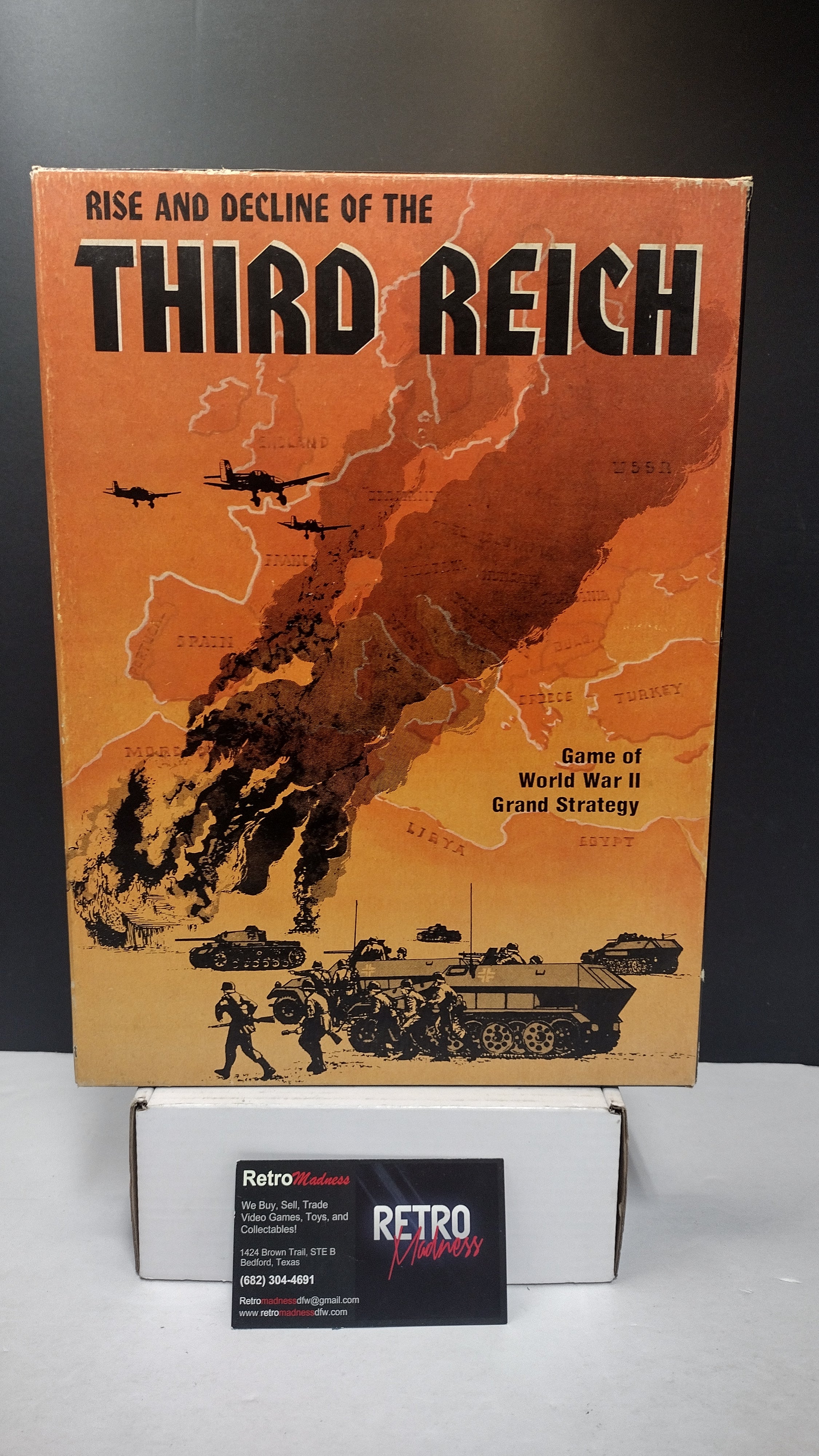 Vintage Avalon Hill Bookcase Game #813 – Rise and Decline of the Third Reich