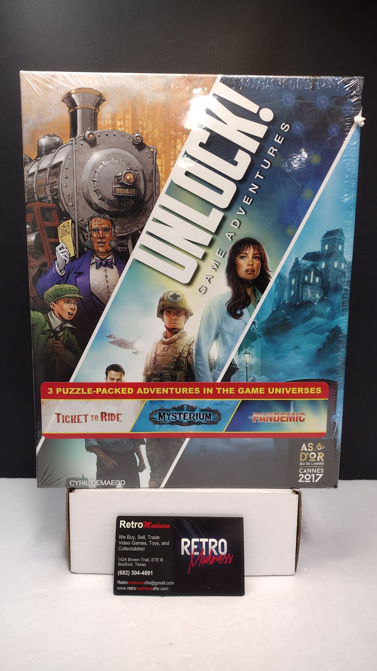 Unlock! Game Adventures Escape Room Board Game 3-in-1 Box Set New Sealed