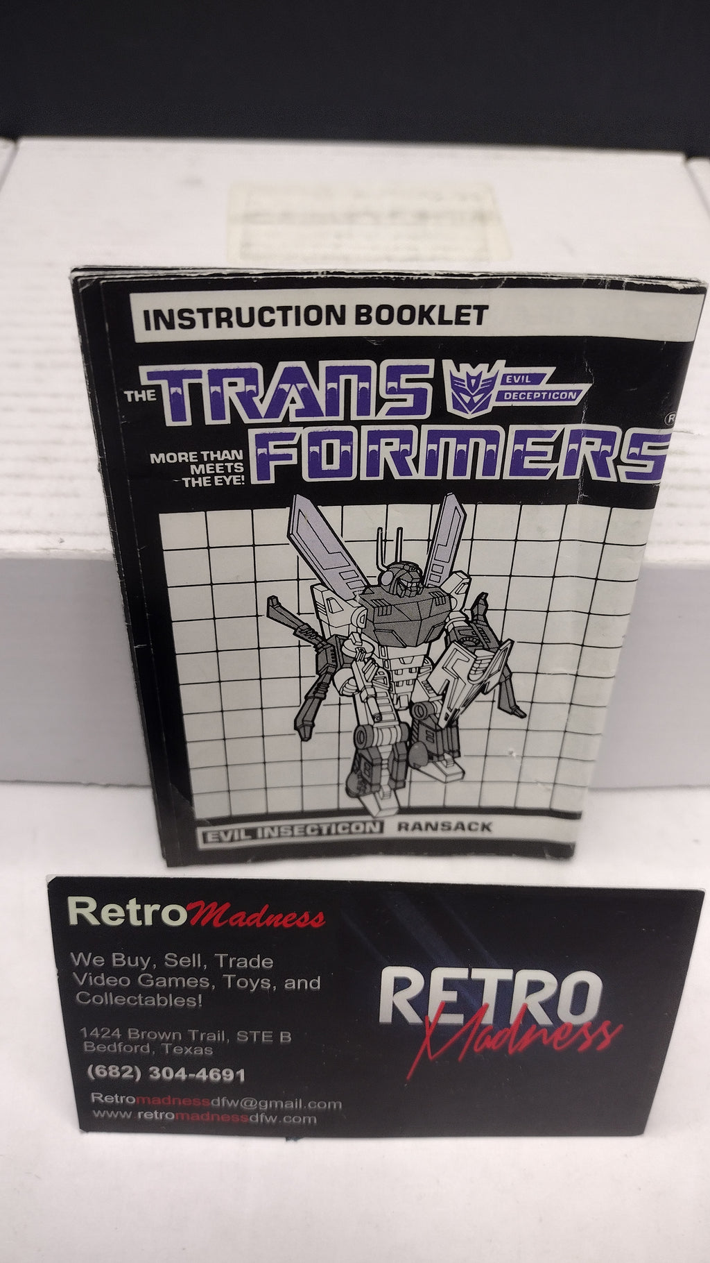 Vintage 1985 Original G1 Transformers Ransack Instruction Booklet