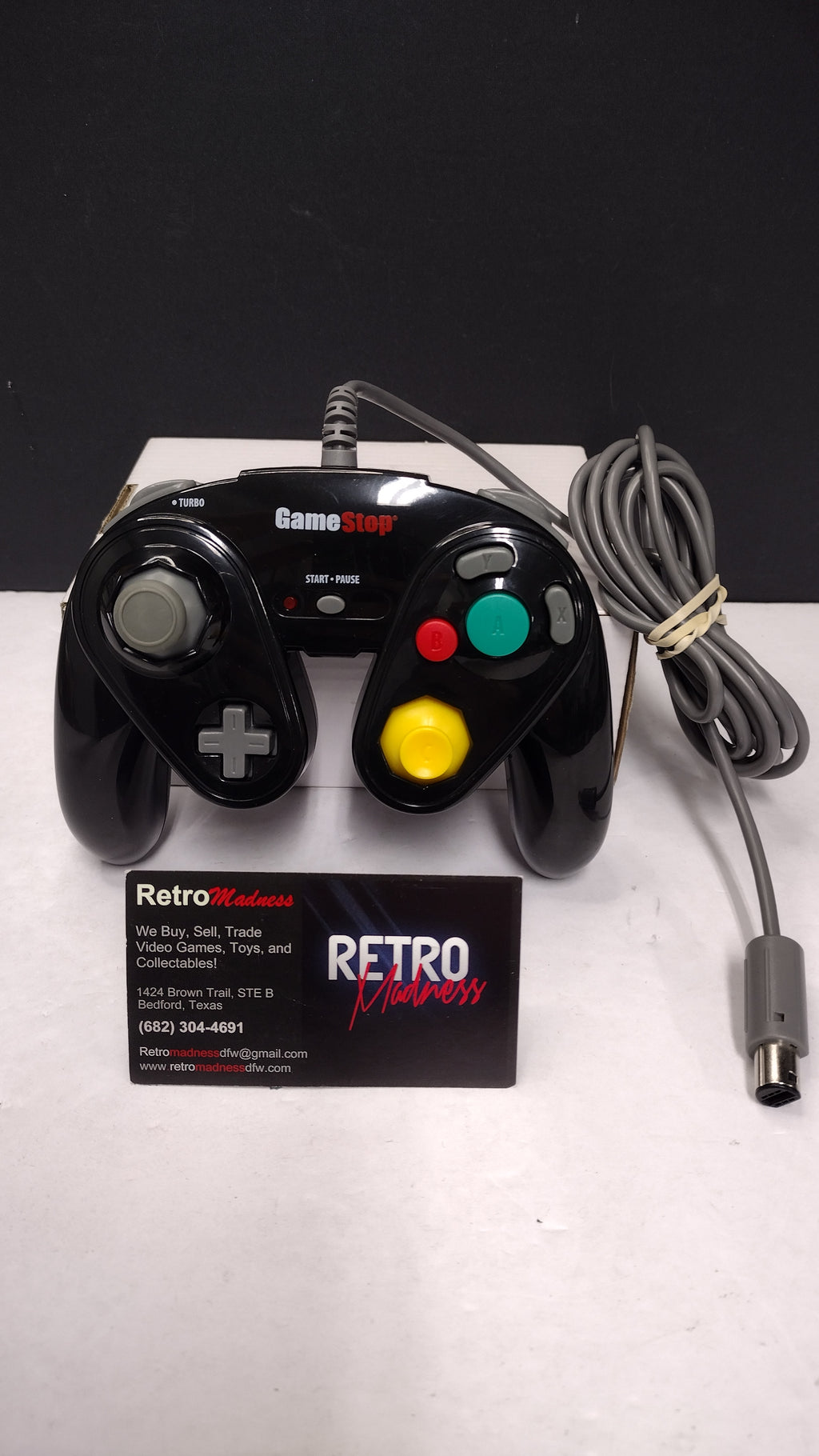 GameStop BB-111 G3 Black Wired Controller GameCube Nintendo Wii Tested