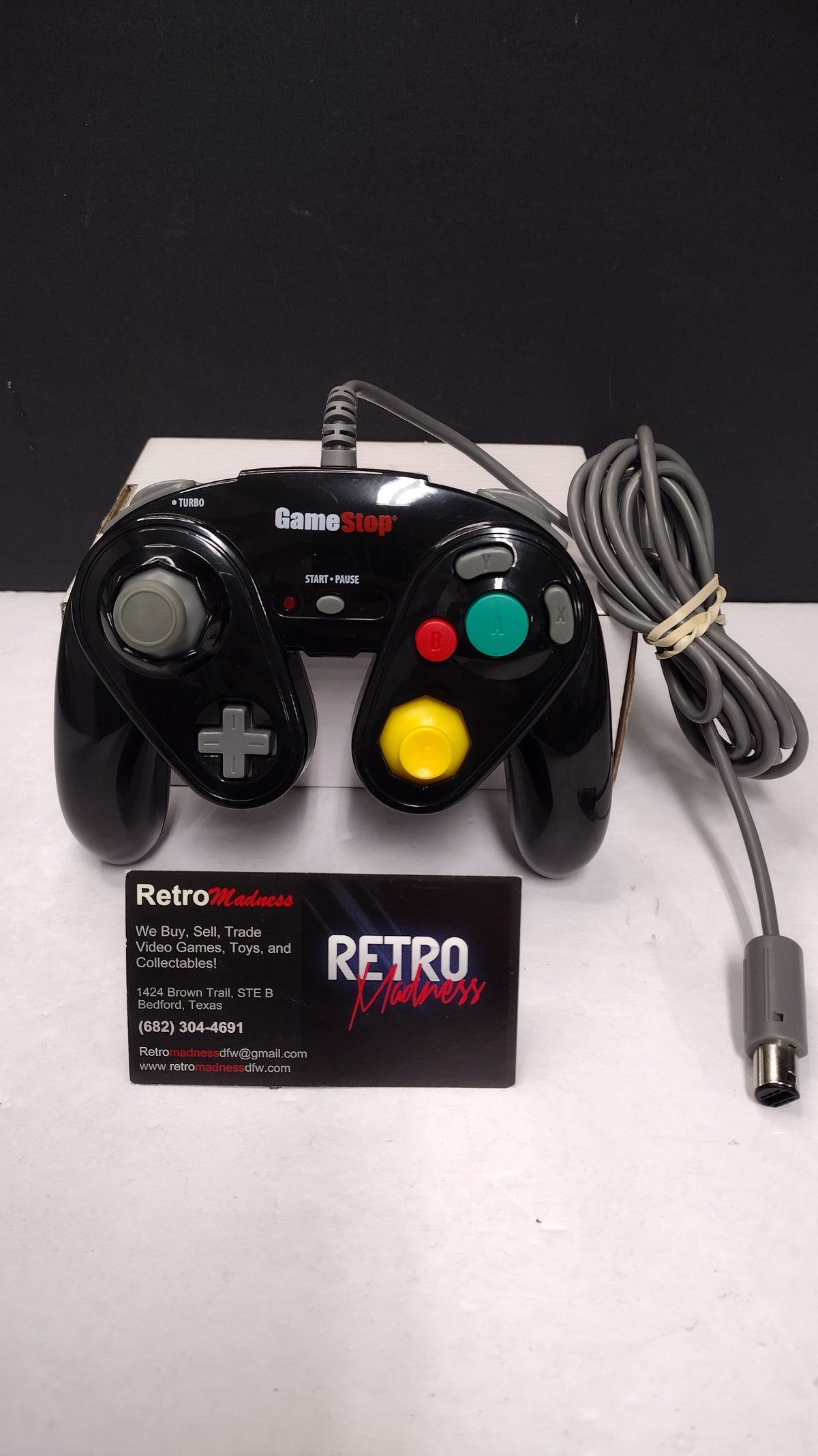 GameStop BB-111 G3 Black Wired Controller GameCube Nintendo Wii Tested