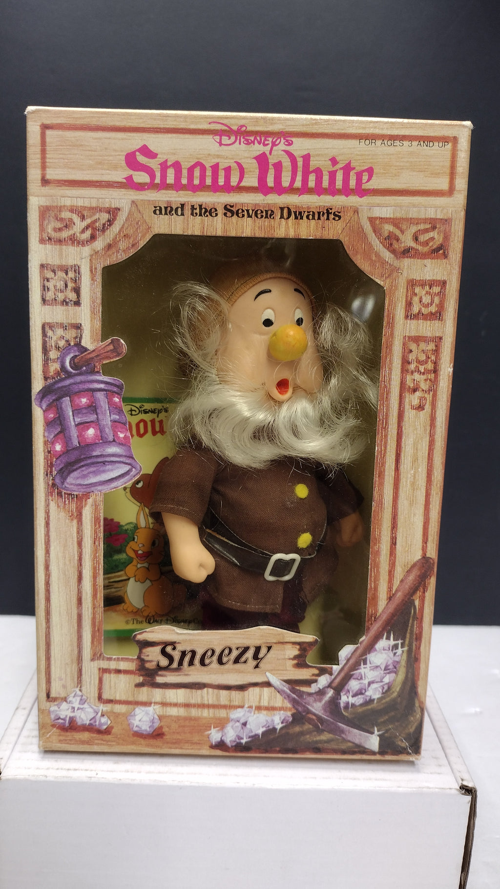 Rare Vintage Bikin Disney Snow White & the Seven Dwarfs "Sneezy" 6.5-Inch Figure (New in Box / Open Box)