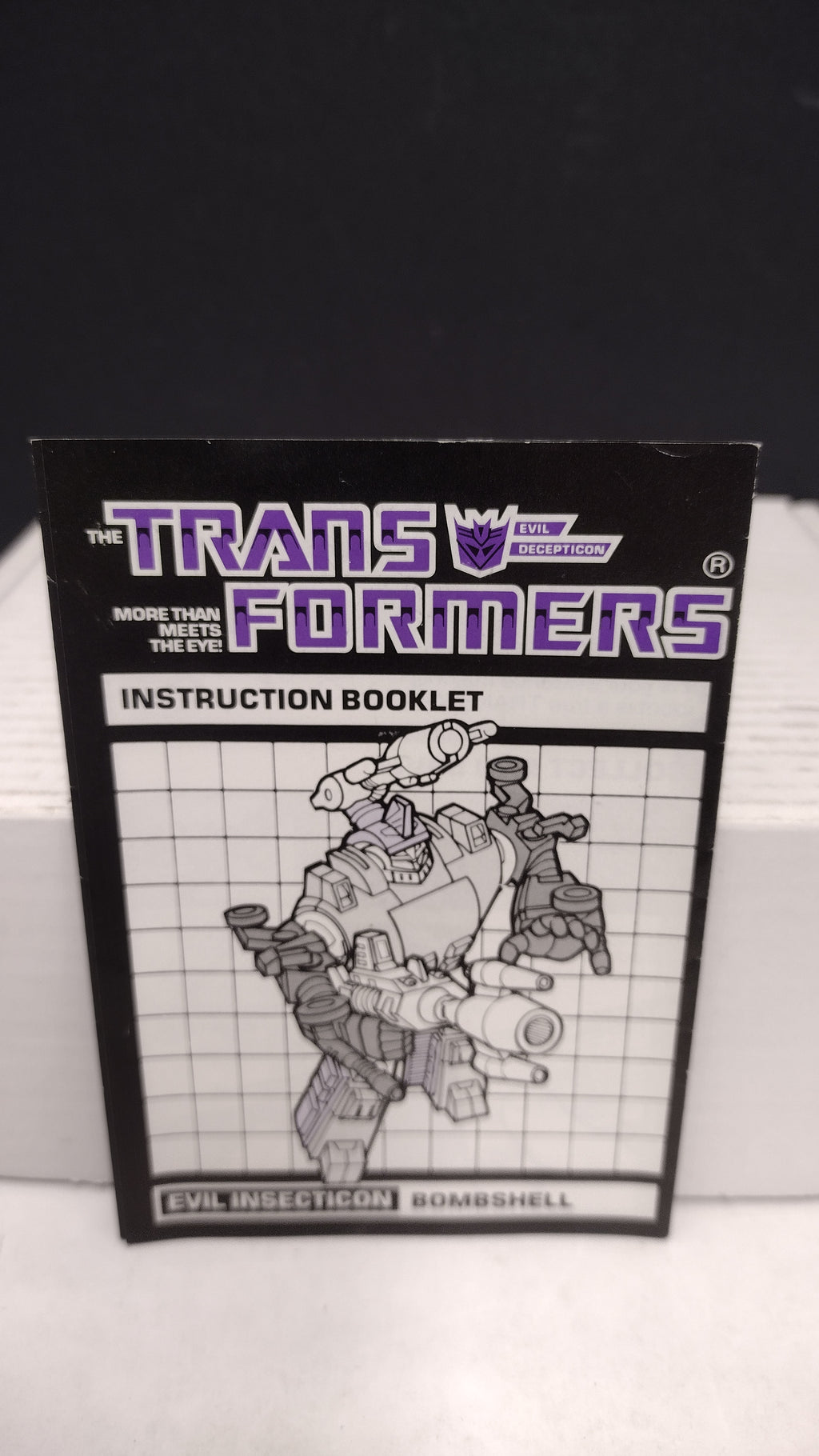 Vintage 1984 Original G1 Transformers Bombshell Instruction Booklet