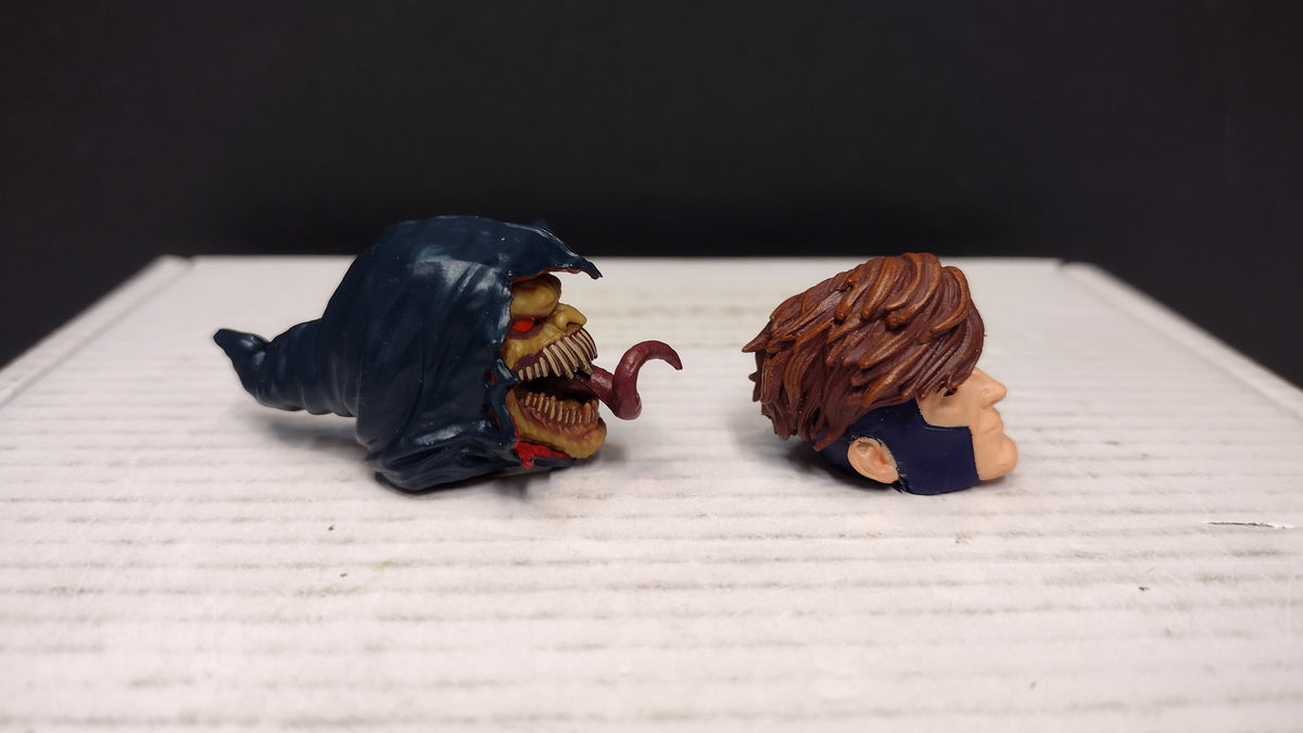 Marvel Legends BAF Heads- Lot Of 5- Gambit, Demogoblin, The Void, Titus, Capwolf