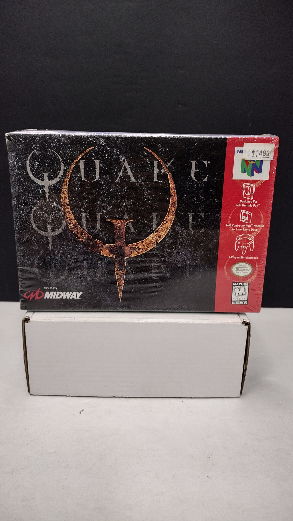 Vintage 1997 Nintendo 64 Quake Game (Complete & Factory Sealed in Box with Protector)