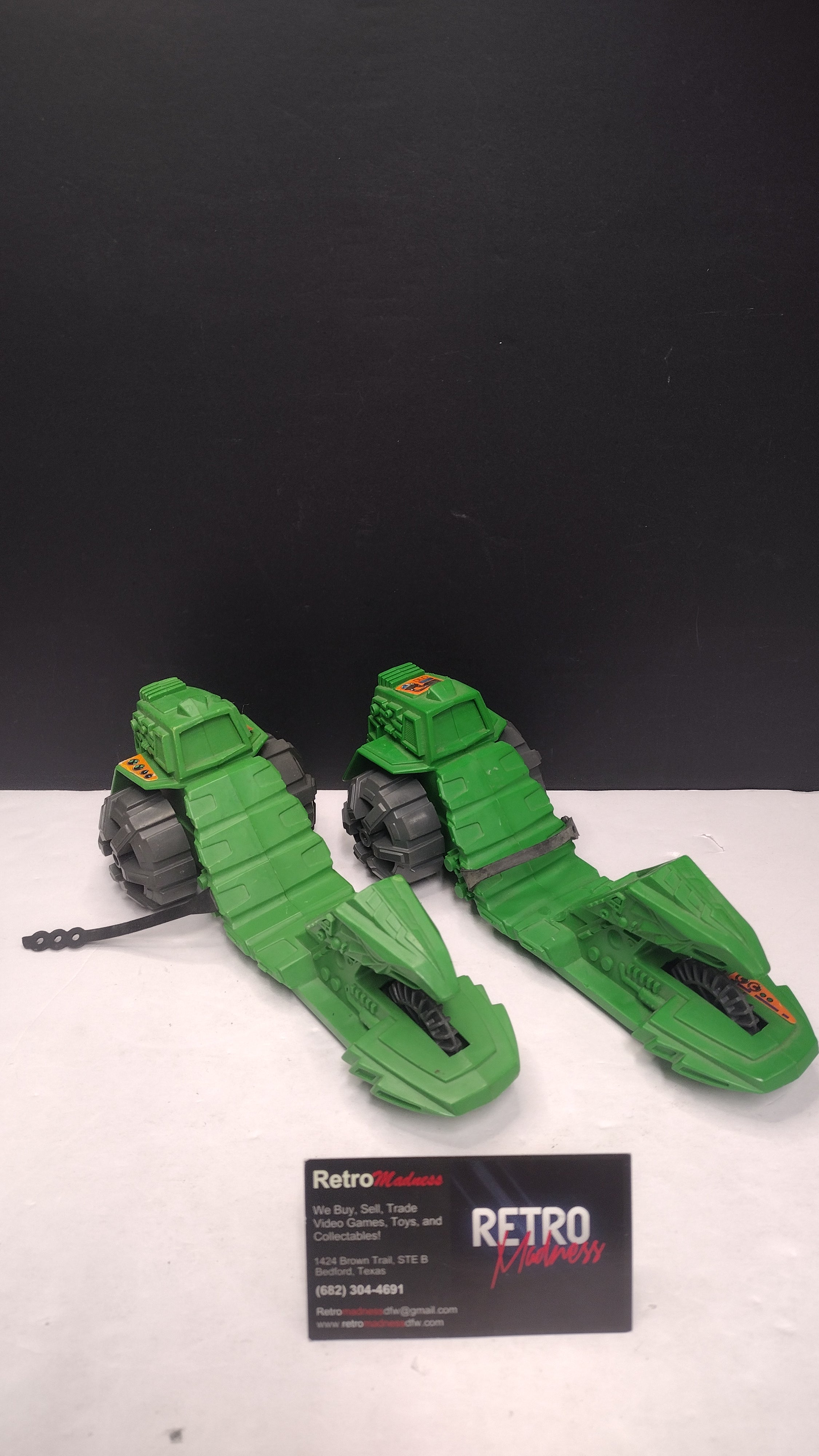 Vintage 1983 He-Man Masters of the Universe MOTU Road Ripper Vehicles (Mattel - Lot of 2 / Incomplete / No Rip Cords)