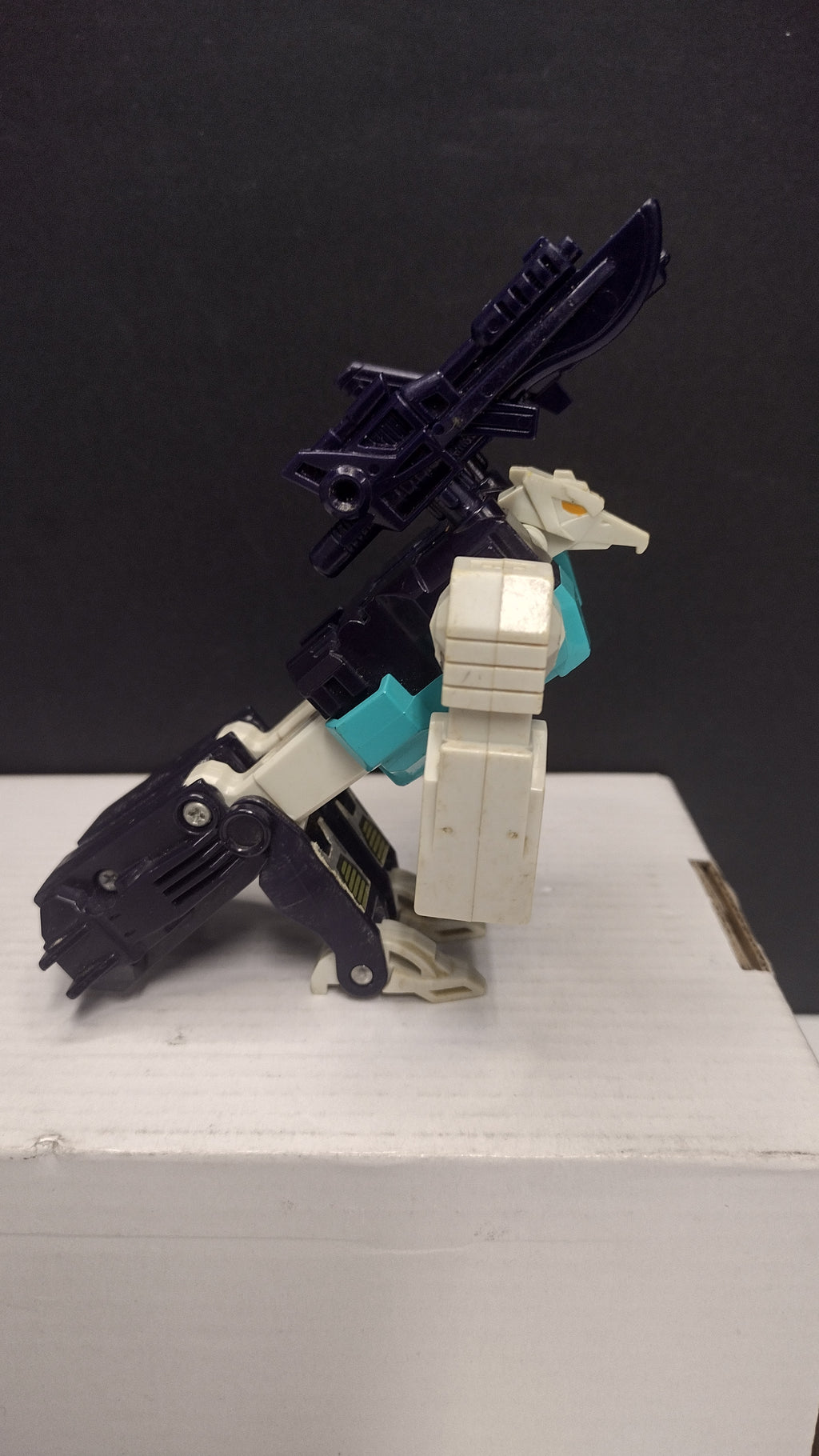 Vintage 1987 G1 Transformers: Decepticon Wingspan Action Figure – Loose Figure with Both Weapons (Missing Wings & Decals)