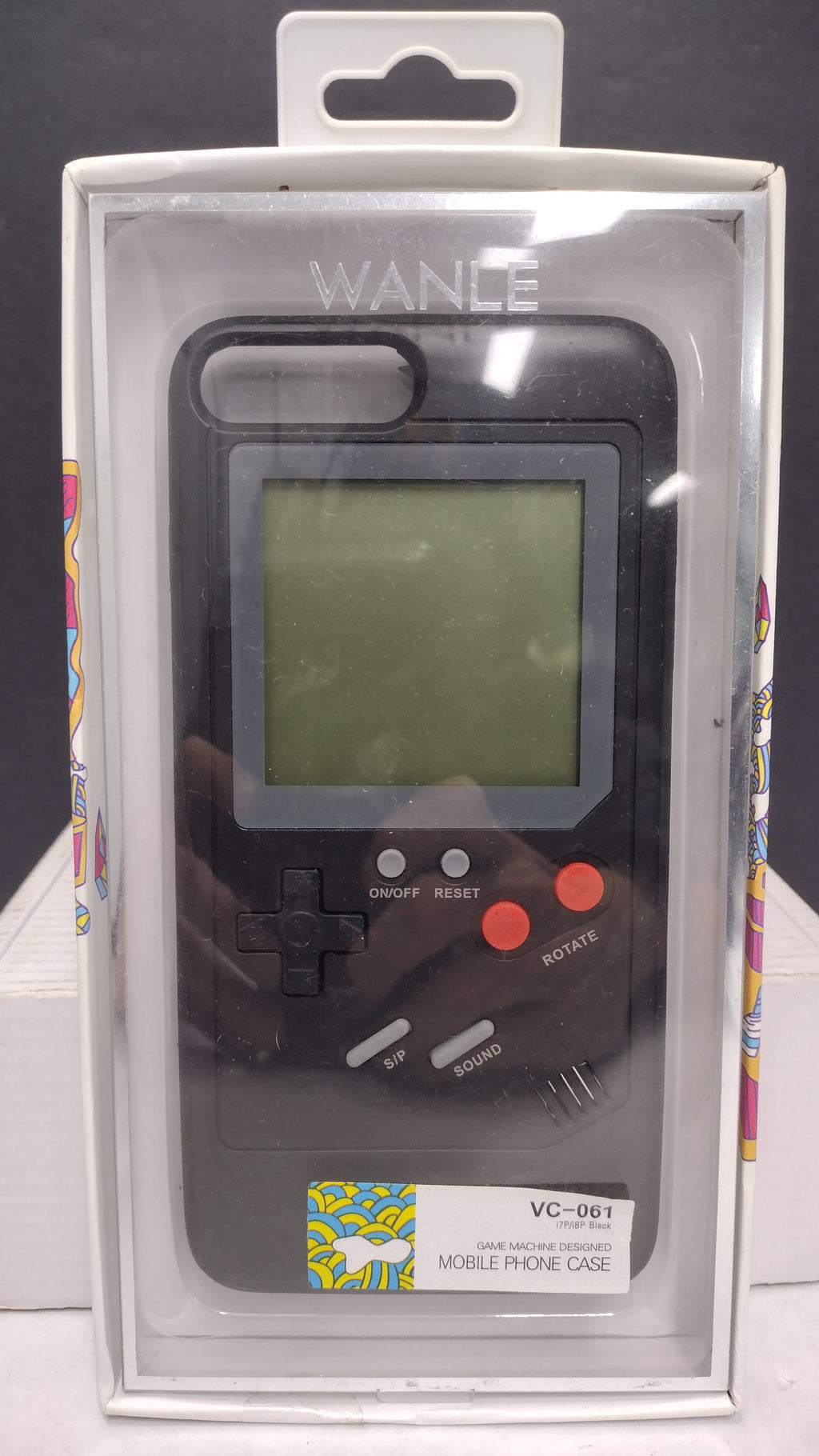 Wanle Retro Game Phone Case- iPhone 7 Plus 8 Plus- Gameboy Style- Tested