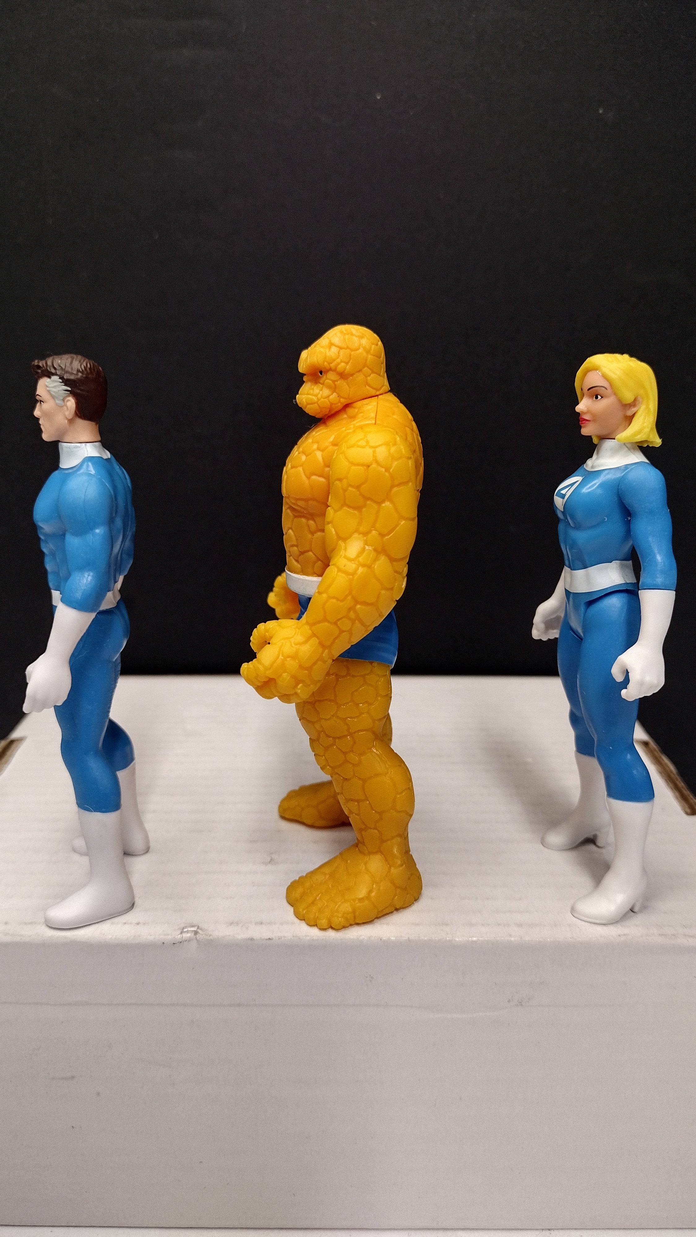 Marvel Legends Retro Collection: Fantastic Four – Lot B - The Thing, Mr. Fantastic and Invisible Woman (Loose)