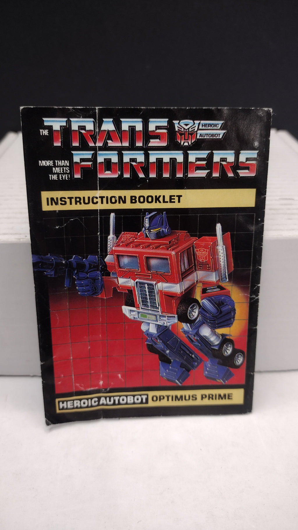 Vintage 1984 Original G1 Transformers Optimus Prime Instruction Booklet