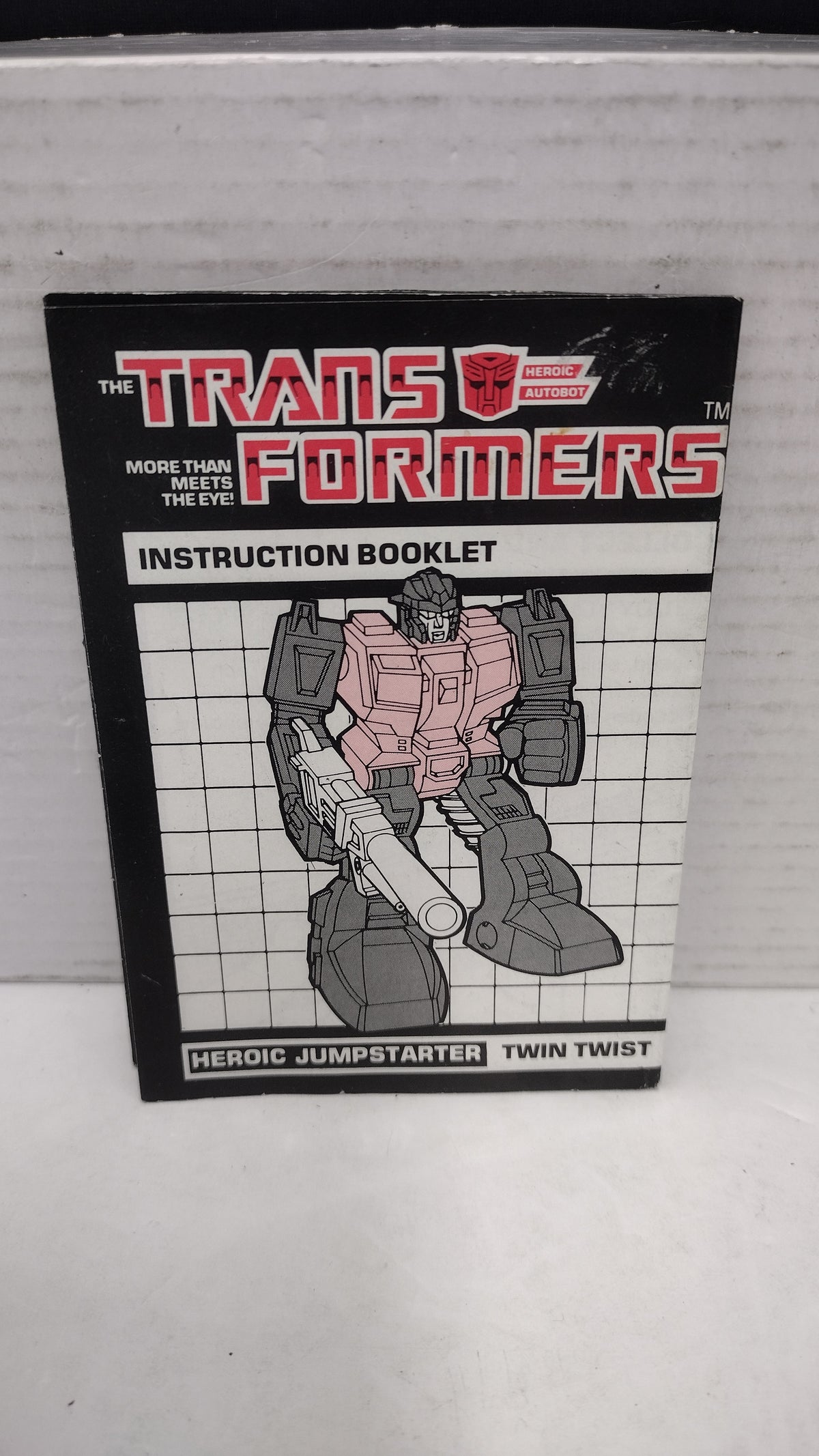 Vintage 1984 Original G1 Transformers Twin Twist - Instruction Booklet