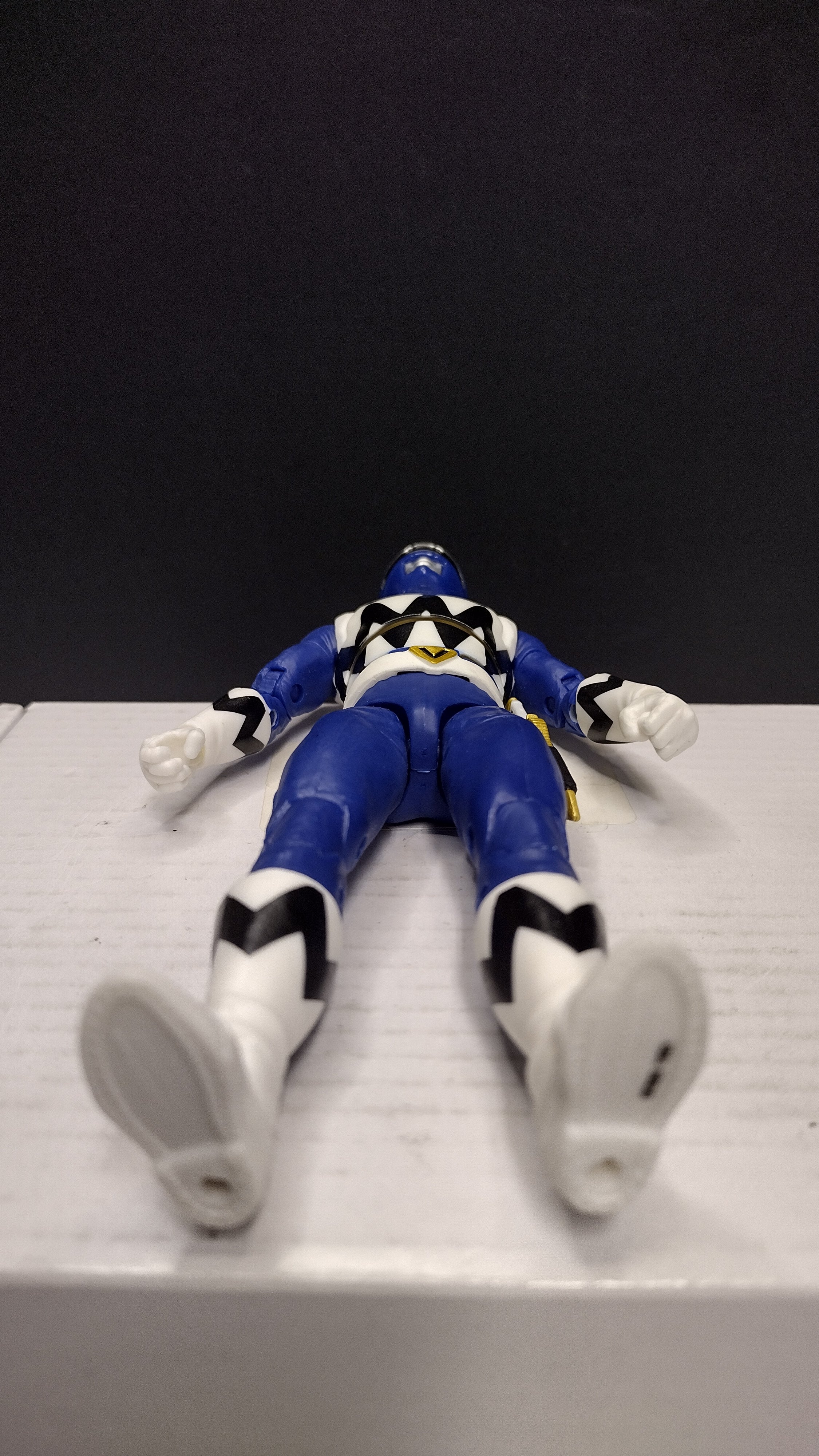 Power Rangers Lightning Collection: Lost Galaxy Blue Ranger 6-Inch Action Figure • Loose & Incomplete (Hasbro)