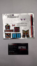Vintage Original G1 Transformers Galvatron Sticker Decal Sheet (Complete Sheet #5794)