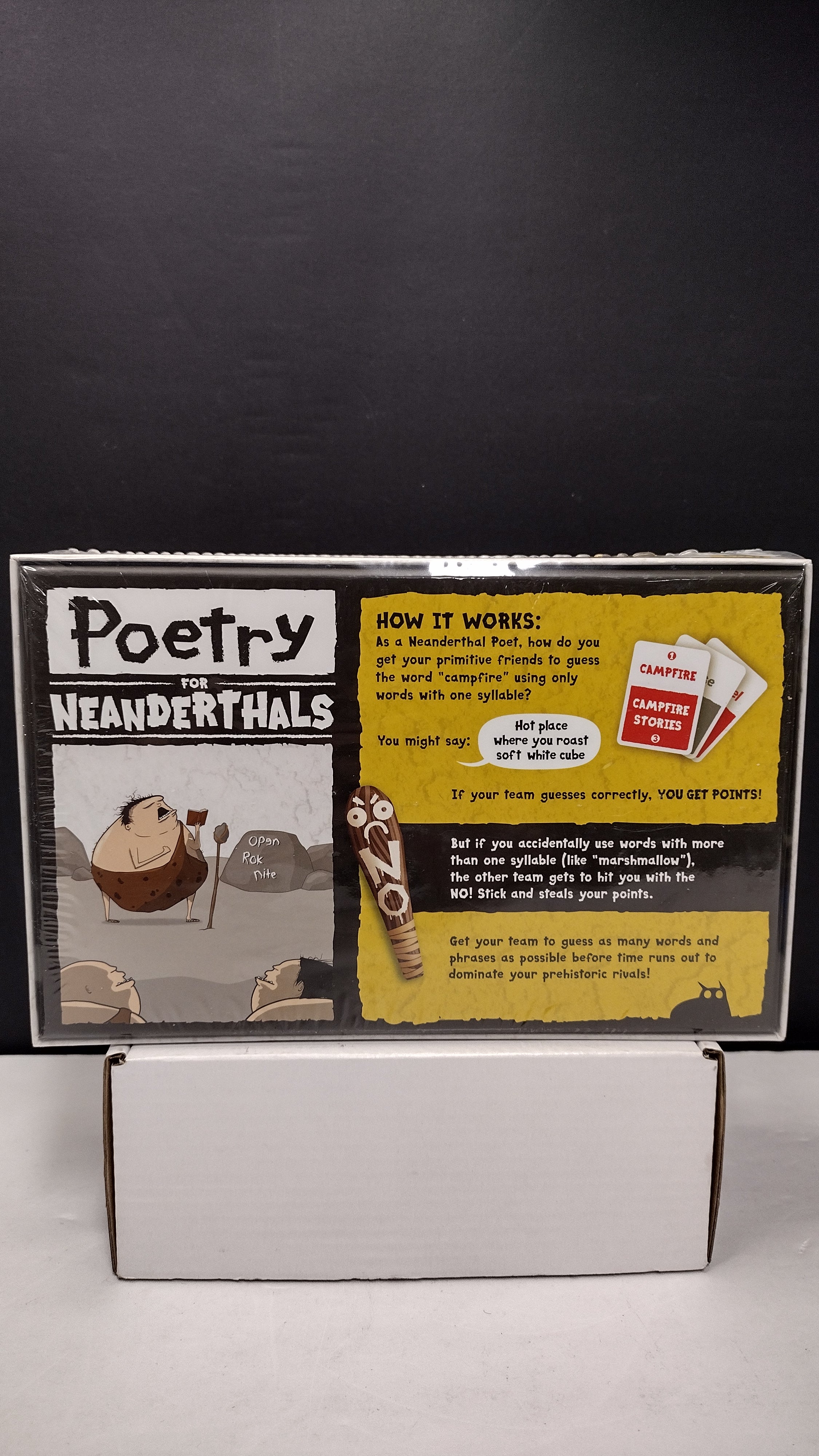 Exploding Kittens Poetry for Neanderthals Word Card Game- New/ Sealed