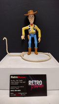 Vintage 1995 Disney Pixar Toy Story Sheriff Woody Burger King Kids Club Plastic Figure with Lasso (Loose)