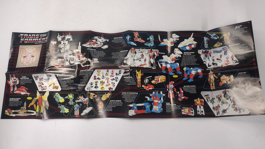 Vintage Original G1 Transformers Inserts Lot: 1984-1986