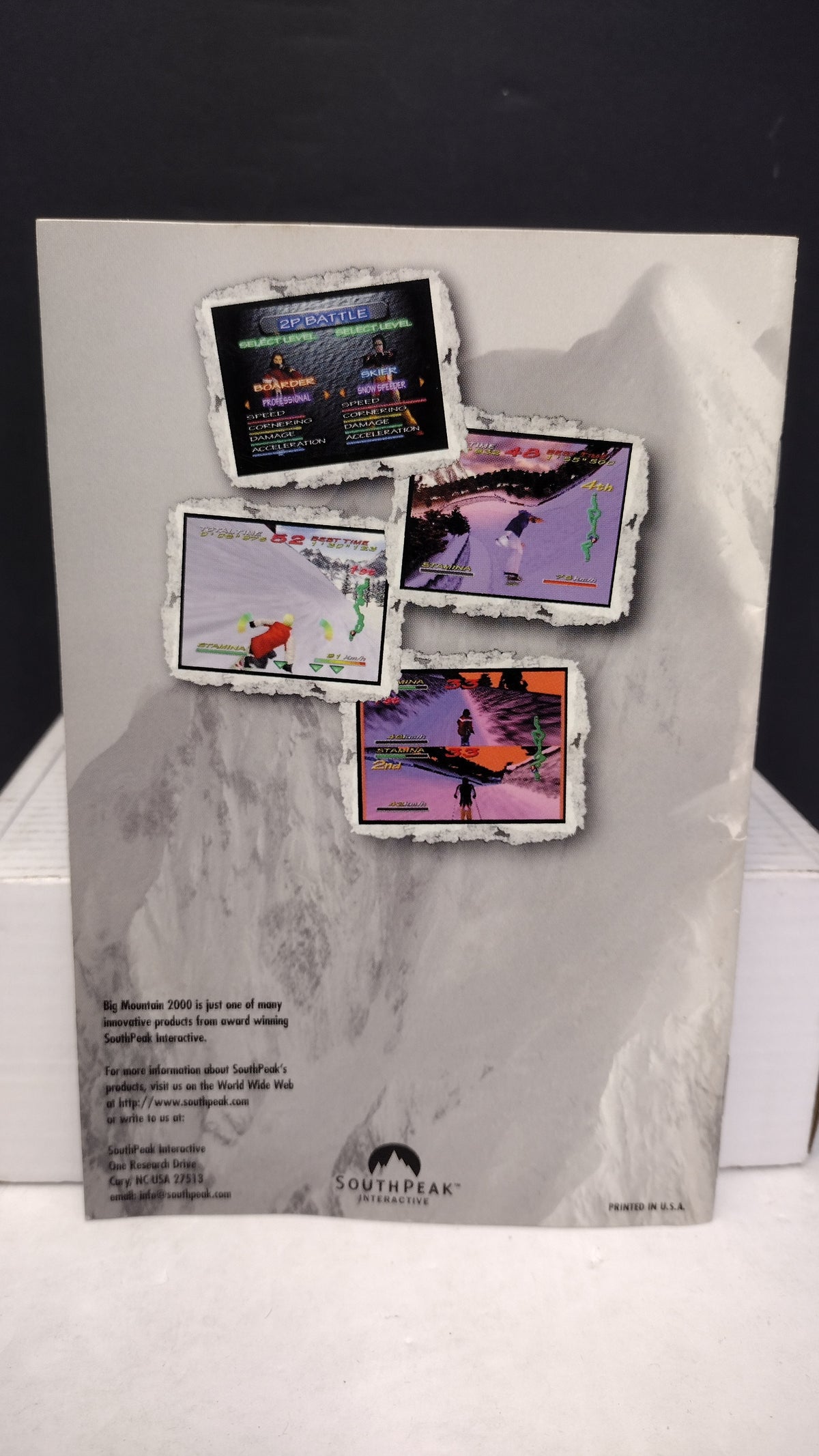 Nintendo 64 N64 Big Mountain 2000 Authentic Game Instruction Manual Only