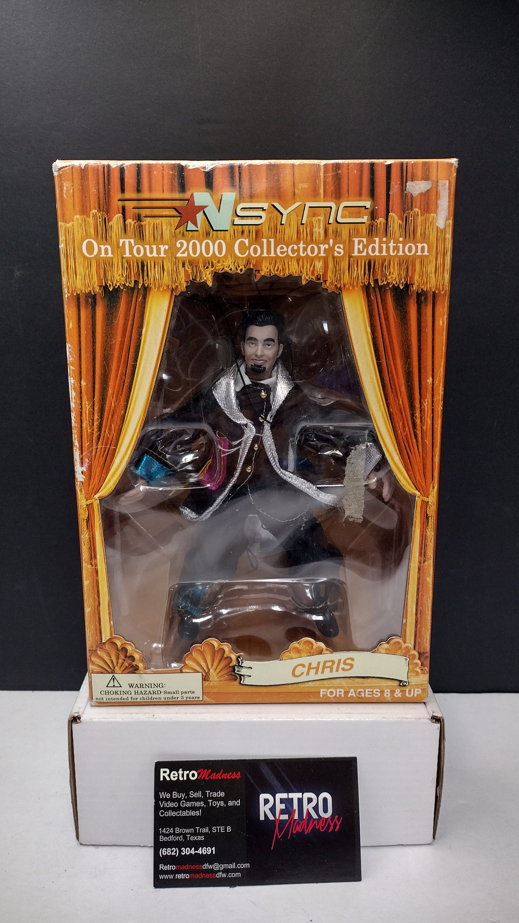 Vintage 2000 'N SYNC Chris Kirkpatrick "On Tour" Collector's Edition Marionette Doll (Open Box)