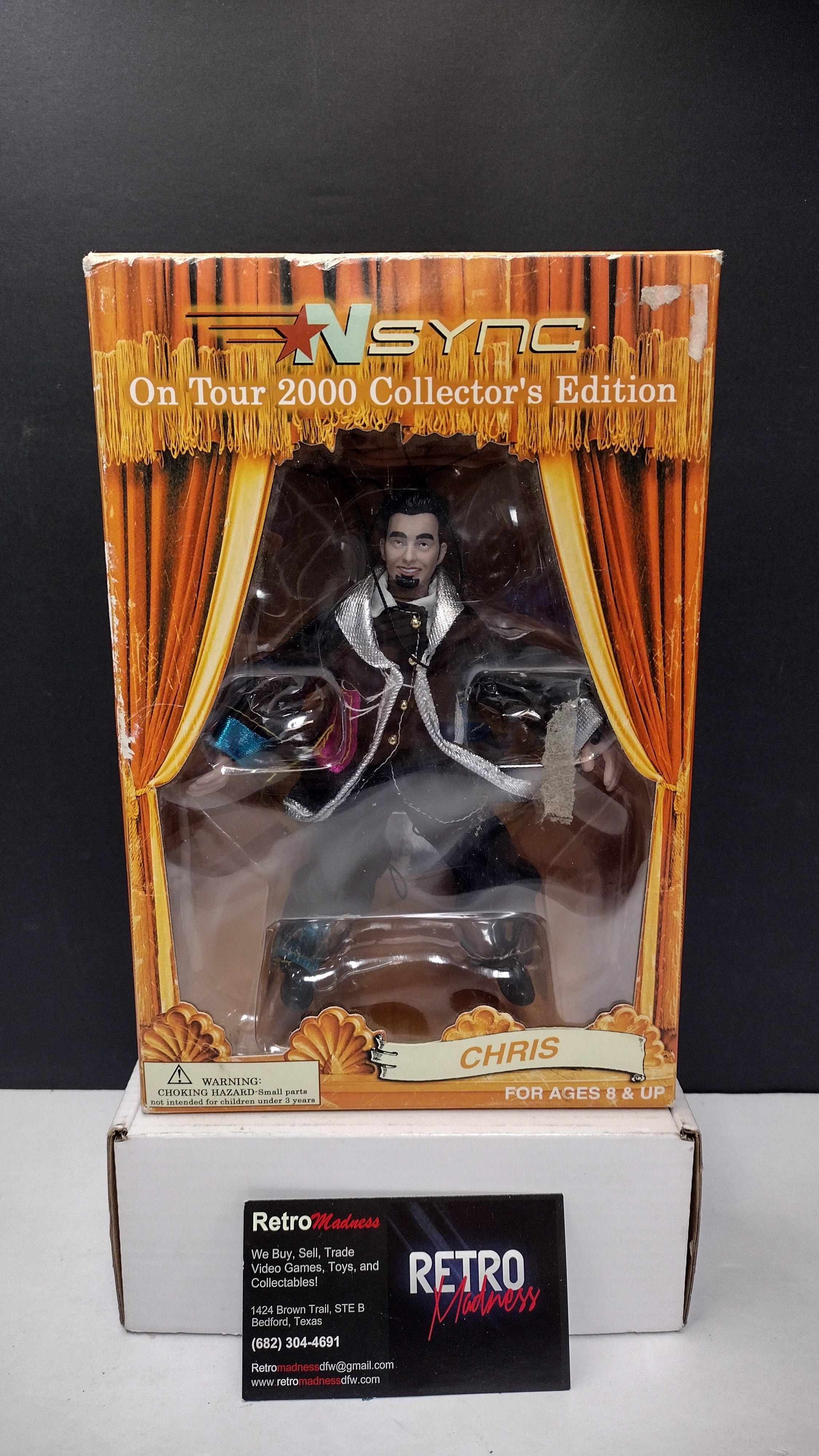 Vintage 2000 'N SYNC Chris Kirkpatrick "On Tour" Collector's Edition Marionette Doll (Open Box)