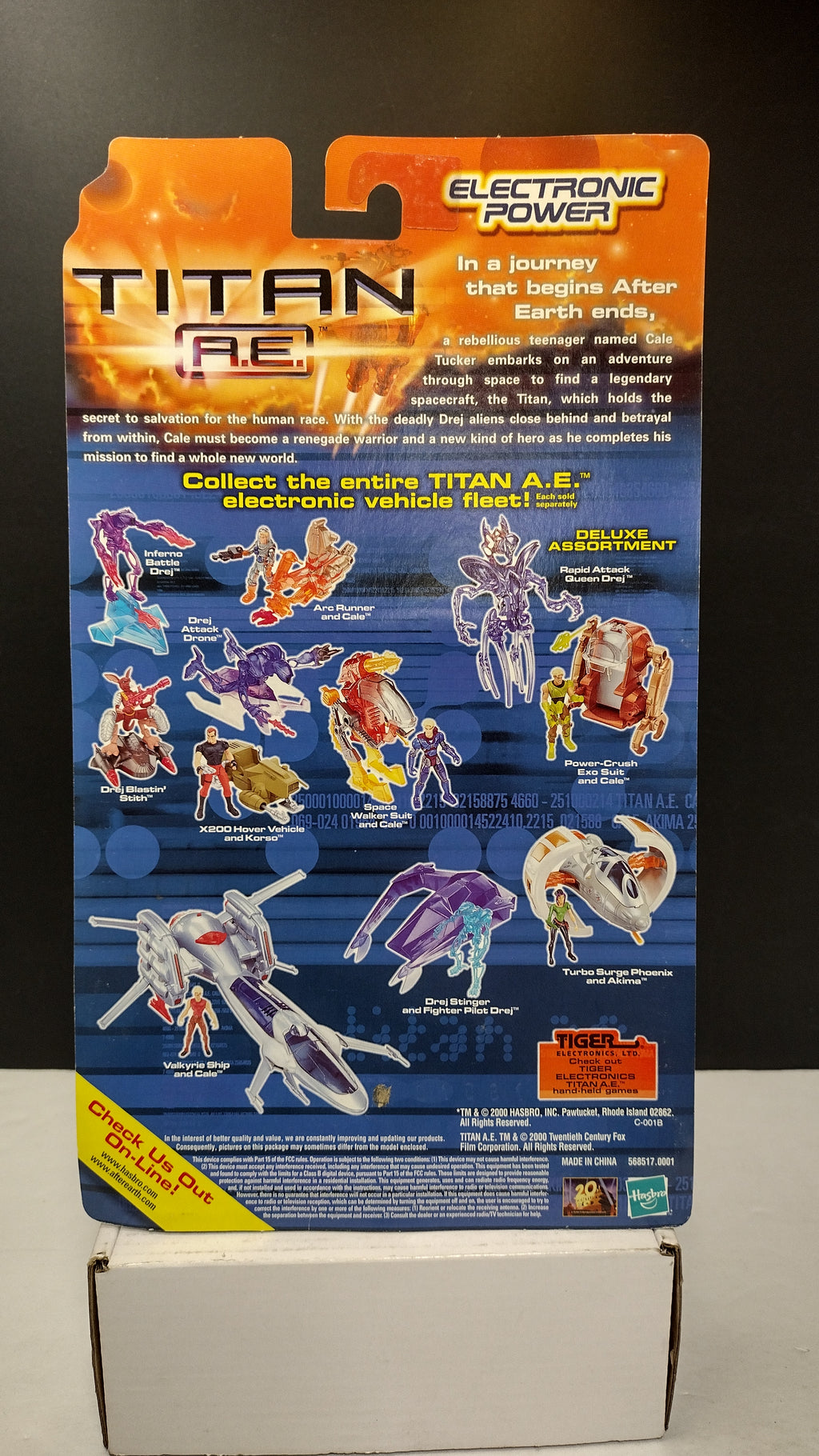 Vintage Titan A.E. (2000) Inferno Battle Drej 5-Inch Electronic Action Figure NIB