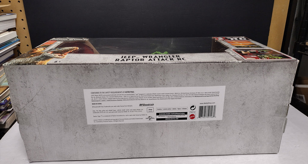 Mattel Jurassic World Jeep Wrangler Raptor Attack RC Vehicle Set FNH12 (Brand New & Factory Sealed - Minor Box Wear)
