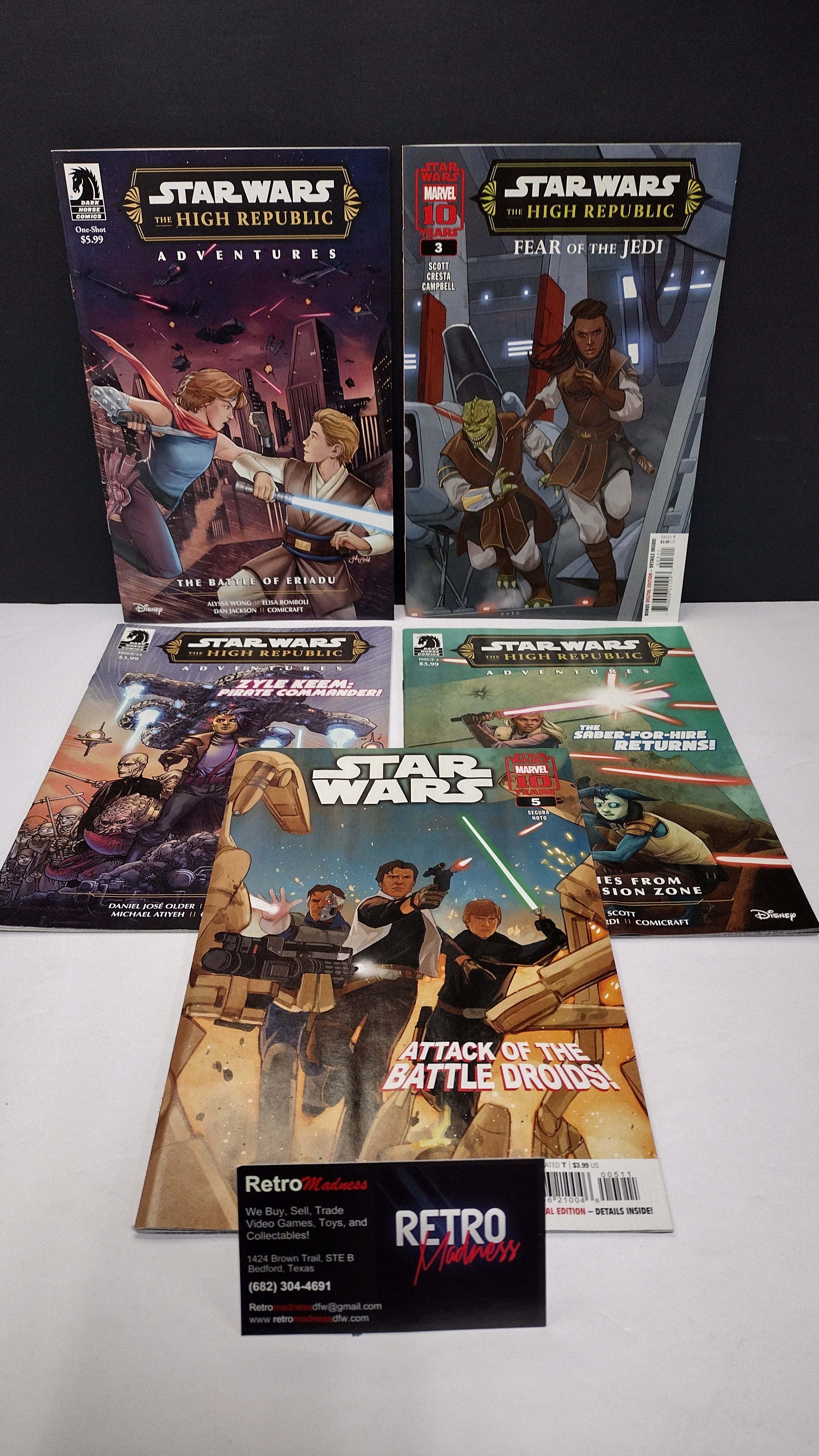 Star Wars Modern Era Lot – 5 Book Set - Lot F (Brand New / Unread)