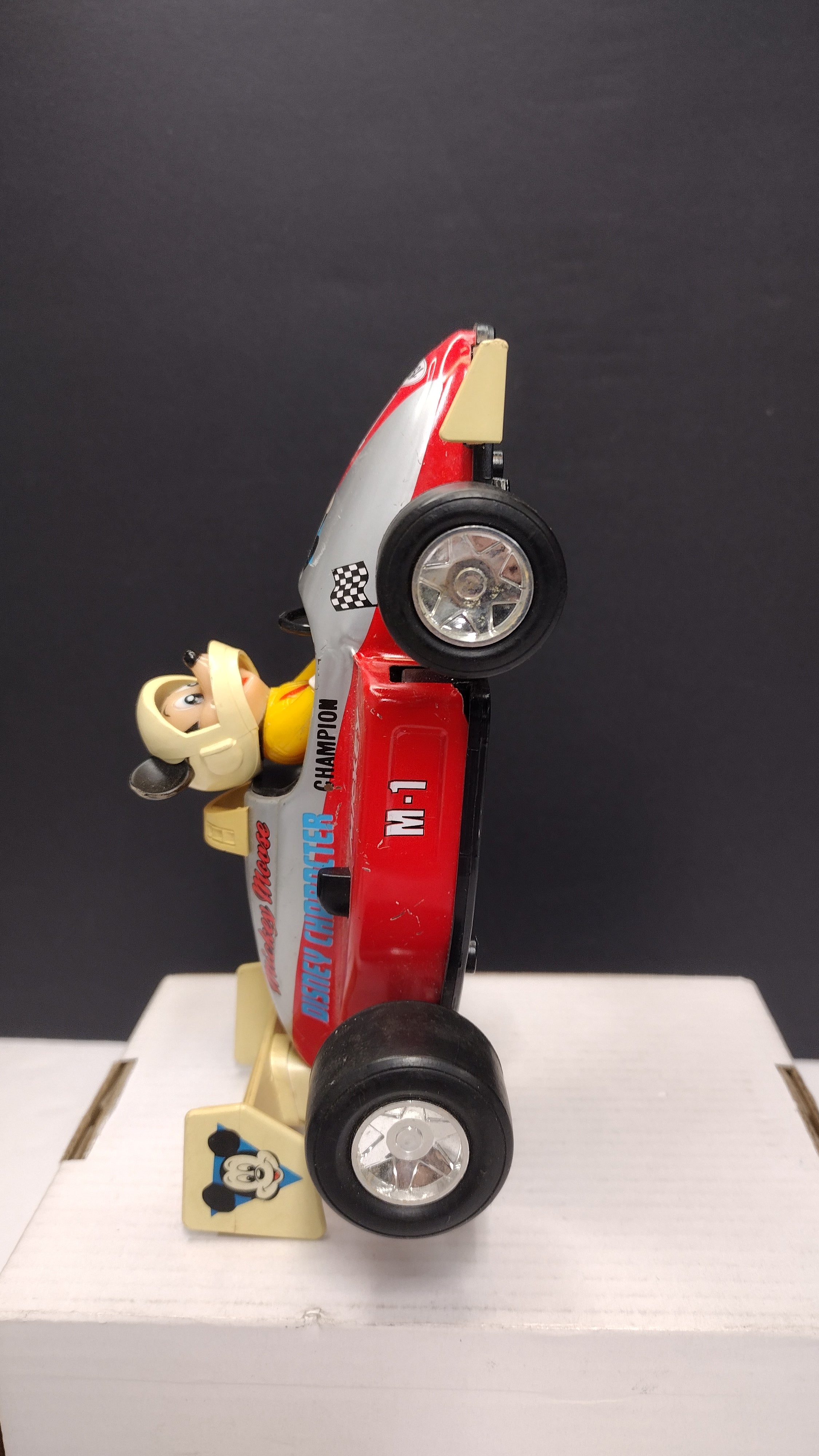 Vintage 1988 Masudaya Mickey Mouse "M-1 Champ" 1928 Race Car (Made in Japan)