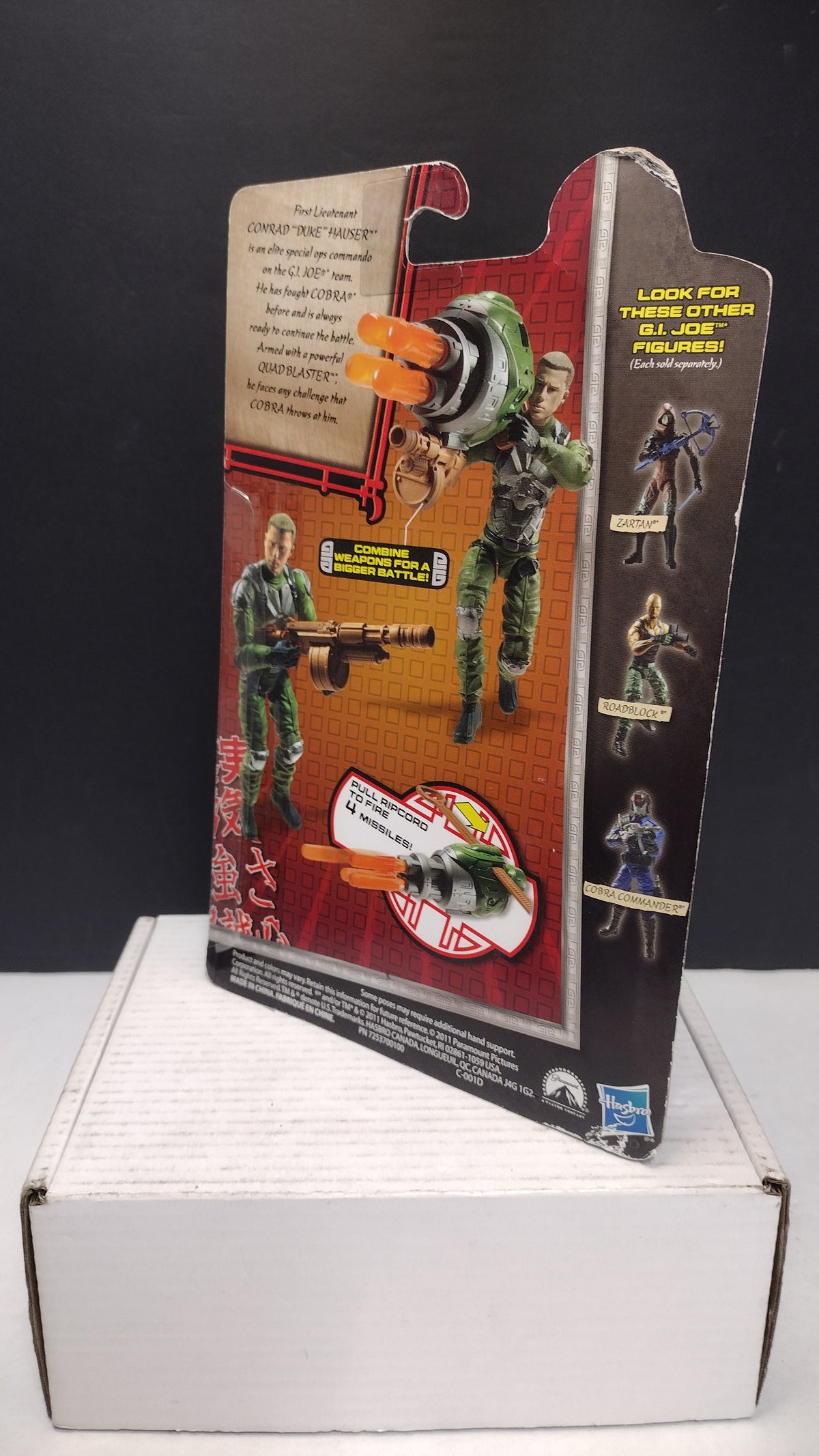 GI Joe Retaliation Conrad Duke Hauser 2011 Hasbro 3.75 Figure Sealed