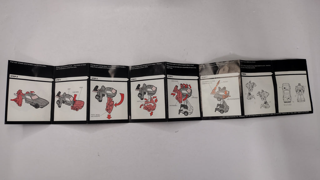 Vintage 1984 Original G1 Transformers Omnibot Camshaft - Instruction Booklet
