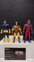 Marvel Legends Retro Collection: X-Men – Lot C - Wolverine, Magneto and Cyclops (Loose)