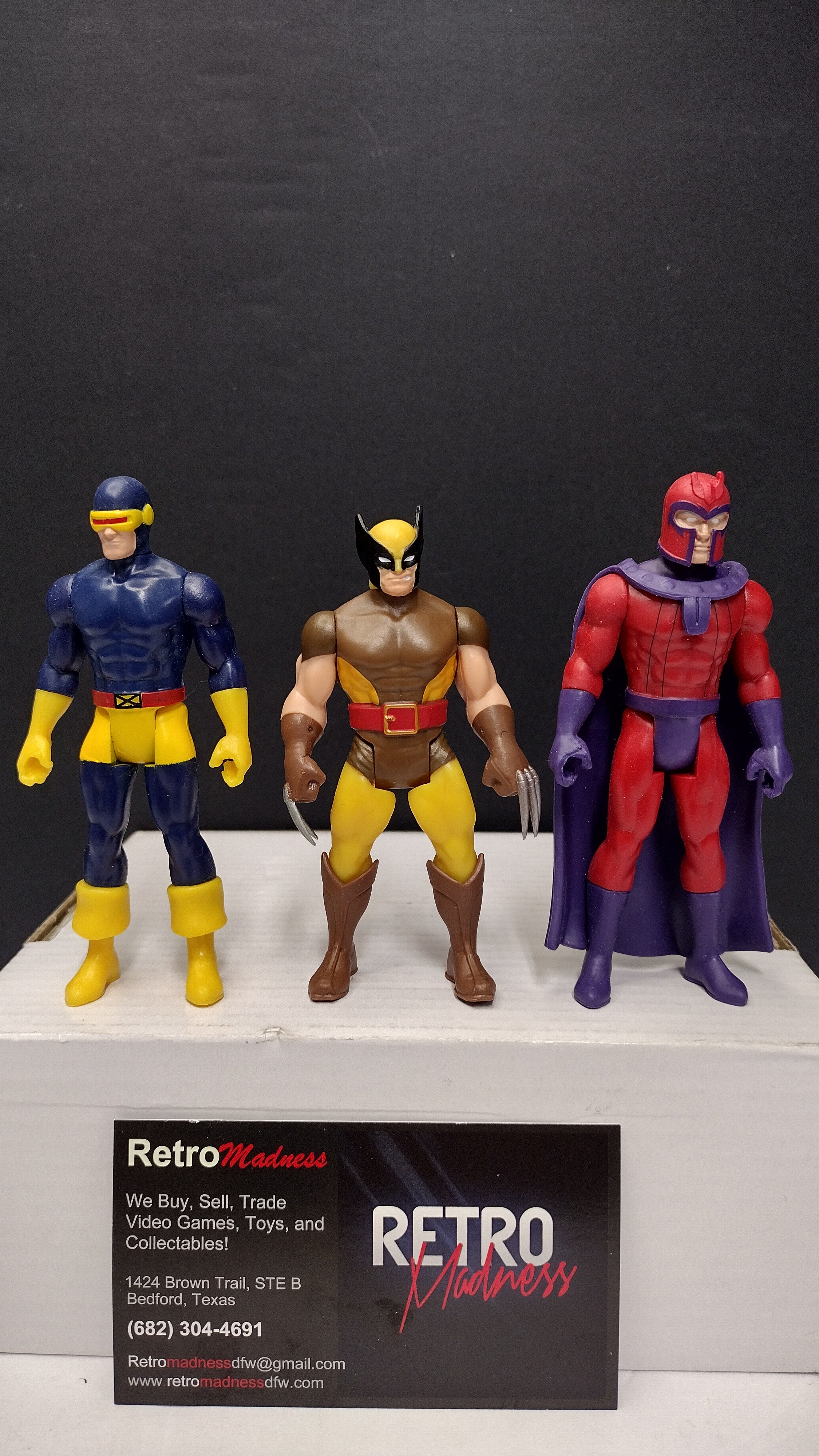 Marvel Legends Retro Collection: X-Men – Lot C - Wolverine, Magneto and Cyclops (Loose)