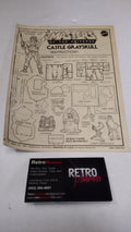 Vintage 1981 Masters of the Universe - Castle Grayskull Instructions