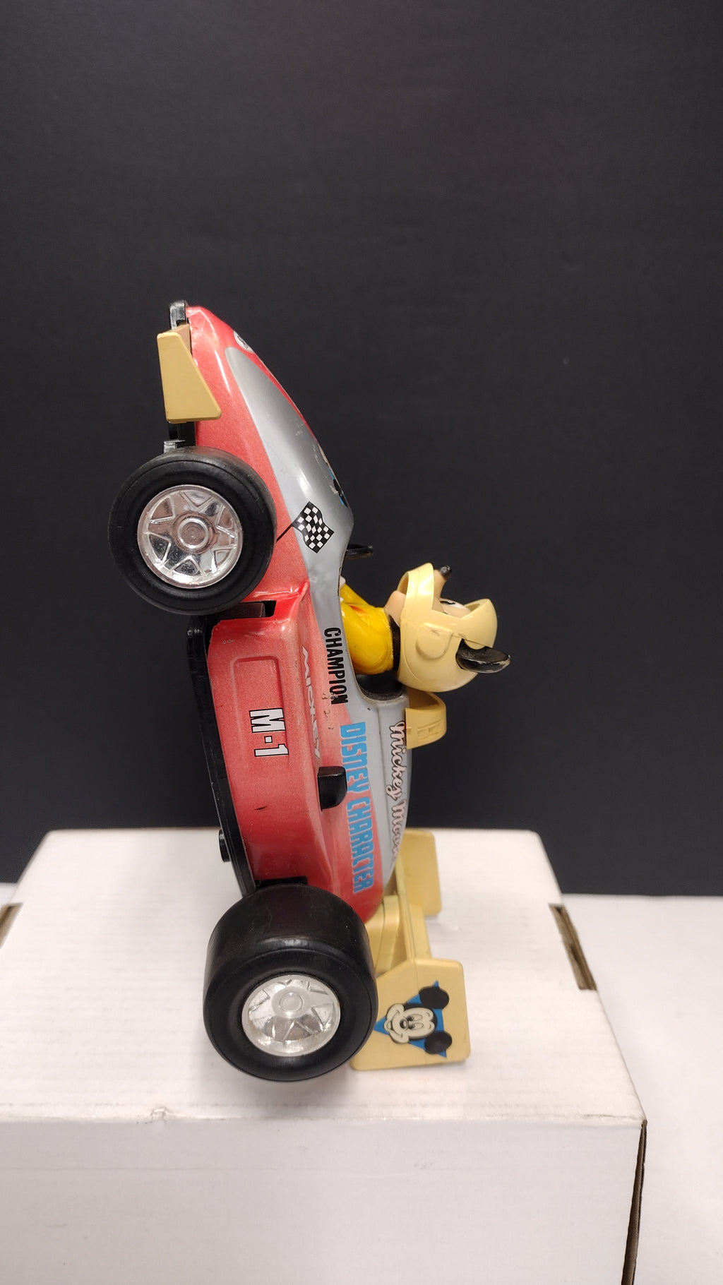 Vintage 1988 Masudaya Mickey Mouse "M-1 Champ" 1928 Race Car (Made in Japan)
