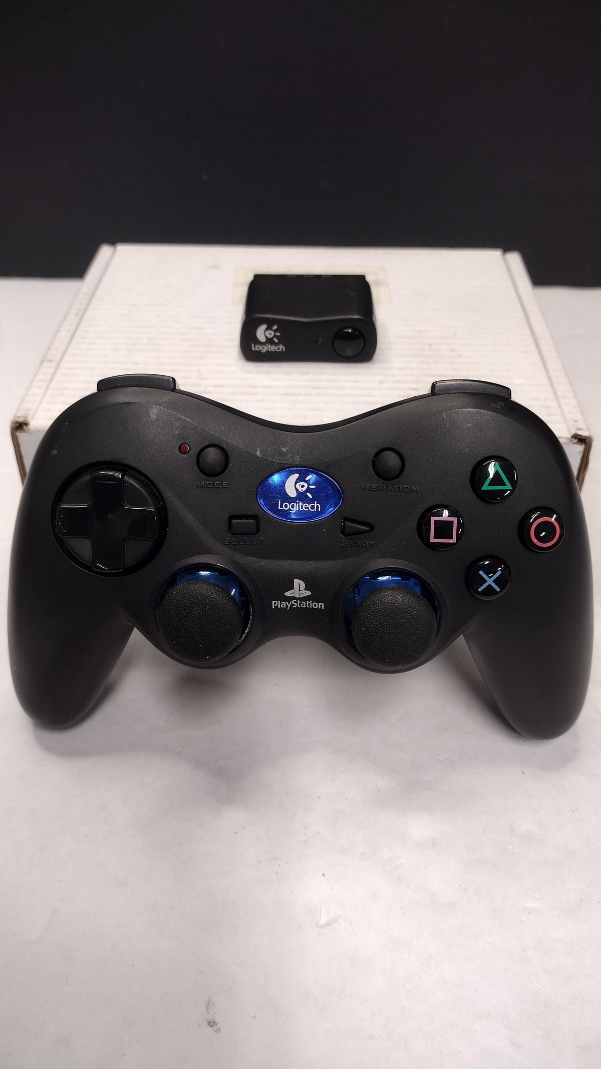 Logitech PS2 Wireless Controller Black G-X2D11 w/ Receiver Tested