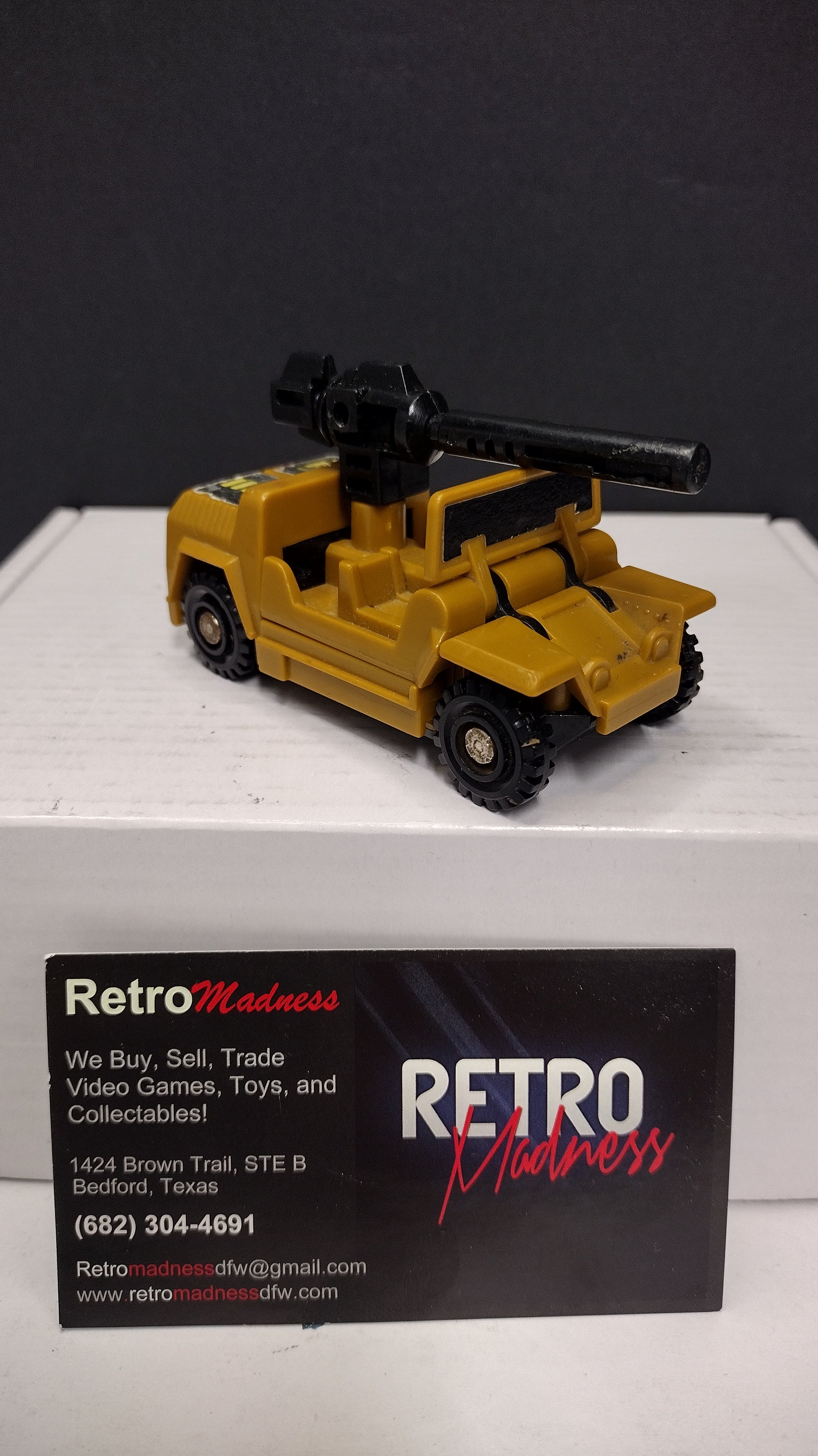 Vintage 1986 G1 Transformers: Combaticon Swindle Action Figure – Loose with Large Scatter Blaster Weapon (Decepticon Bruticus Team)