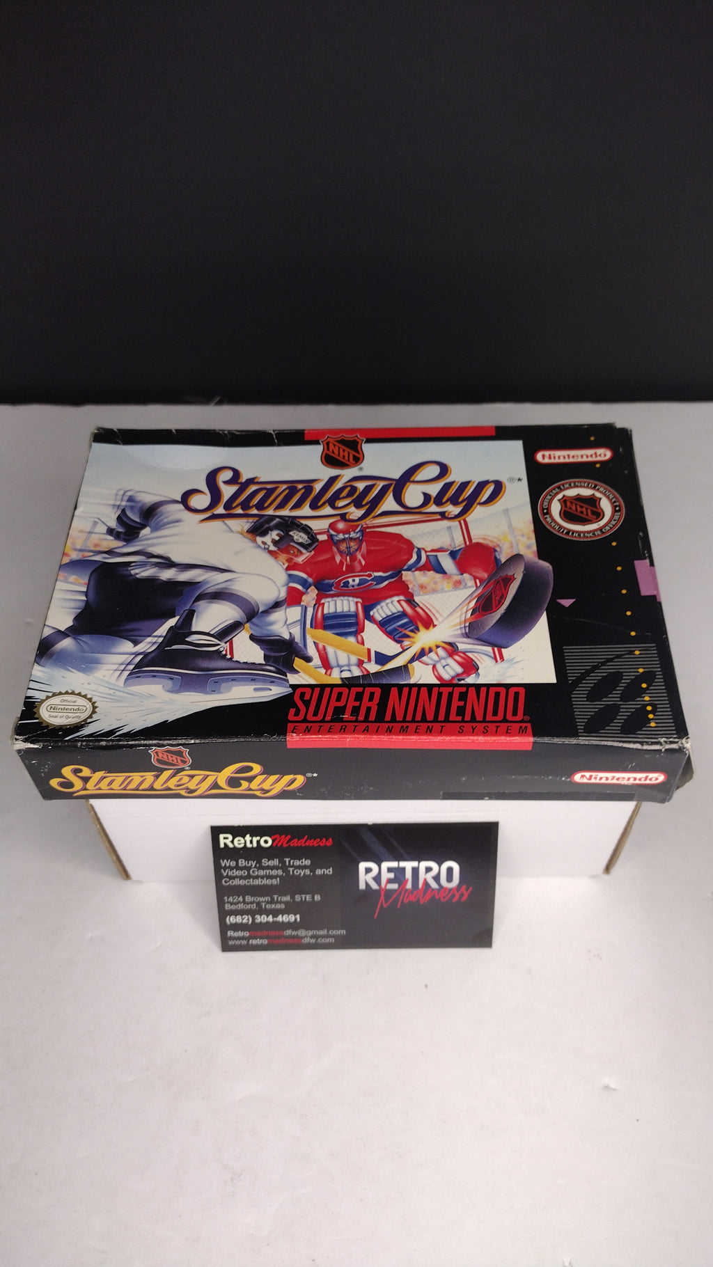NHL Stanley Cup: SNES  Authentic Box & Manual ONLY