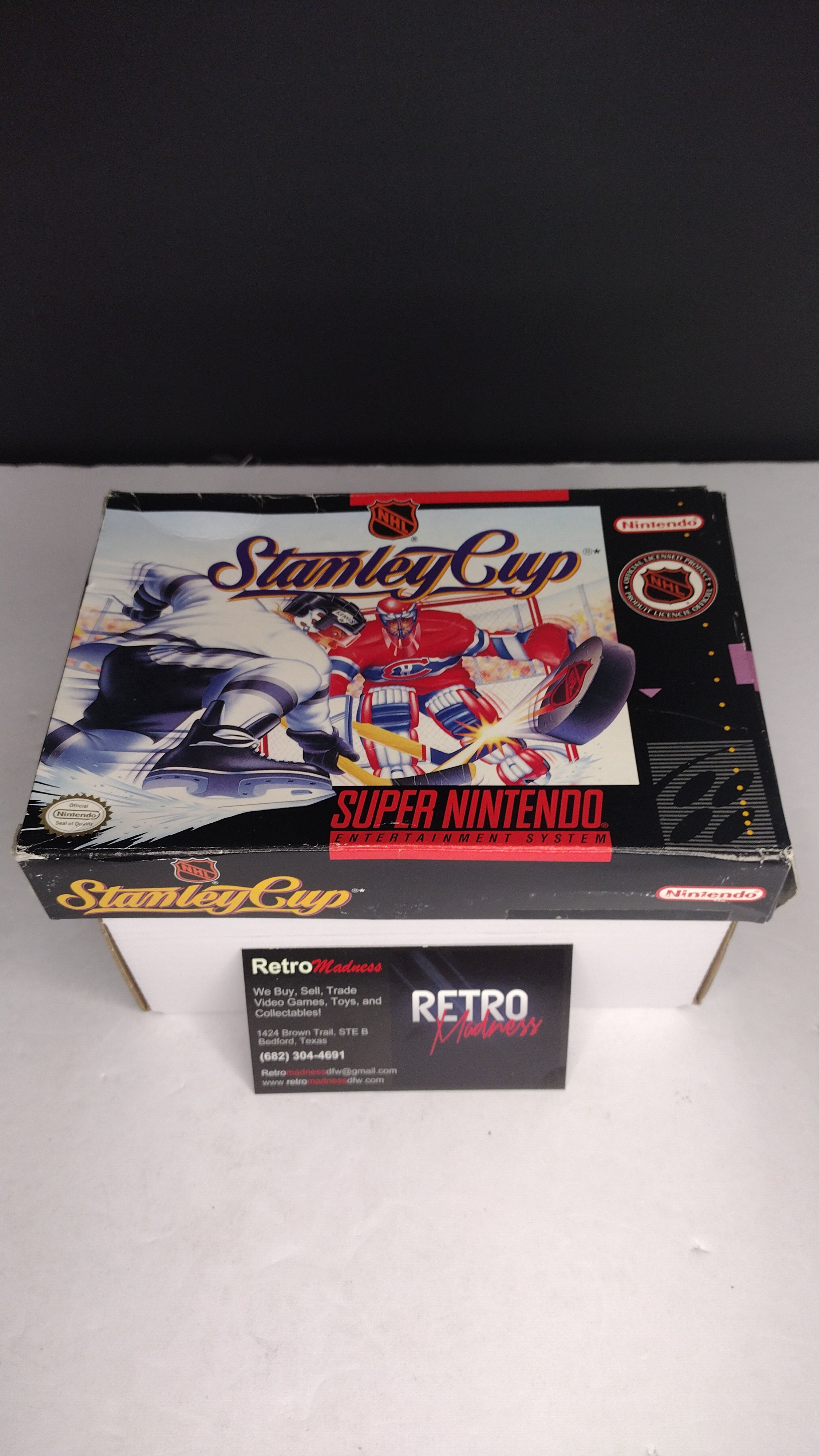 NHL Stanley Cup: SNES  Authentic Box & Manual ONLY