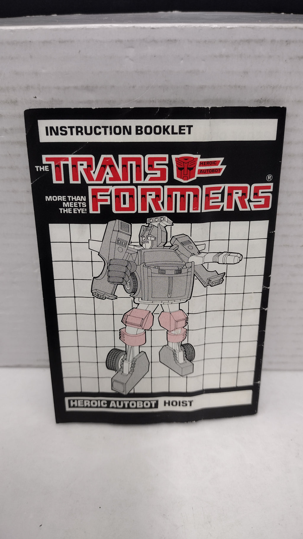 Vintage 1986 Original G1 Transformers Hoist - Instruction Booklet