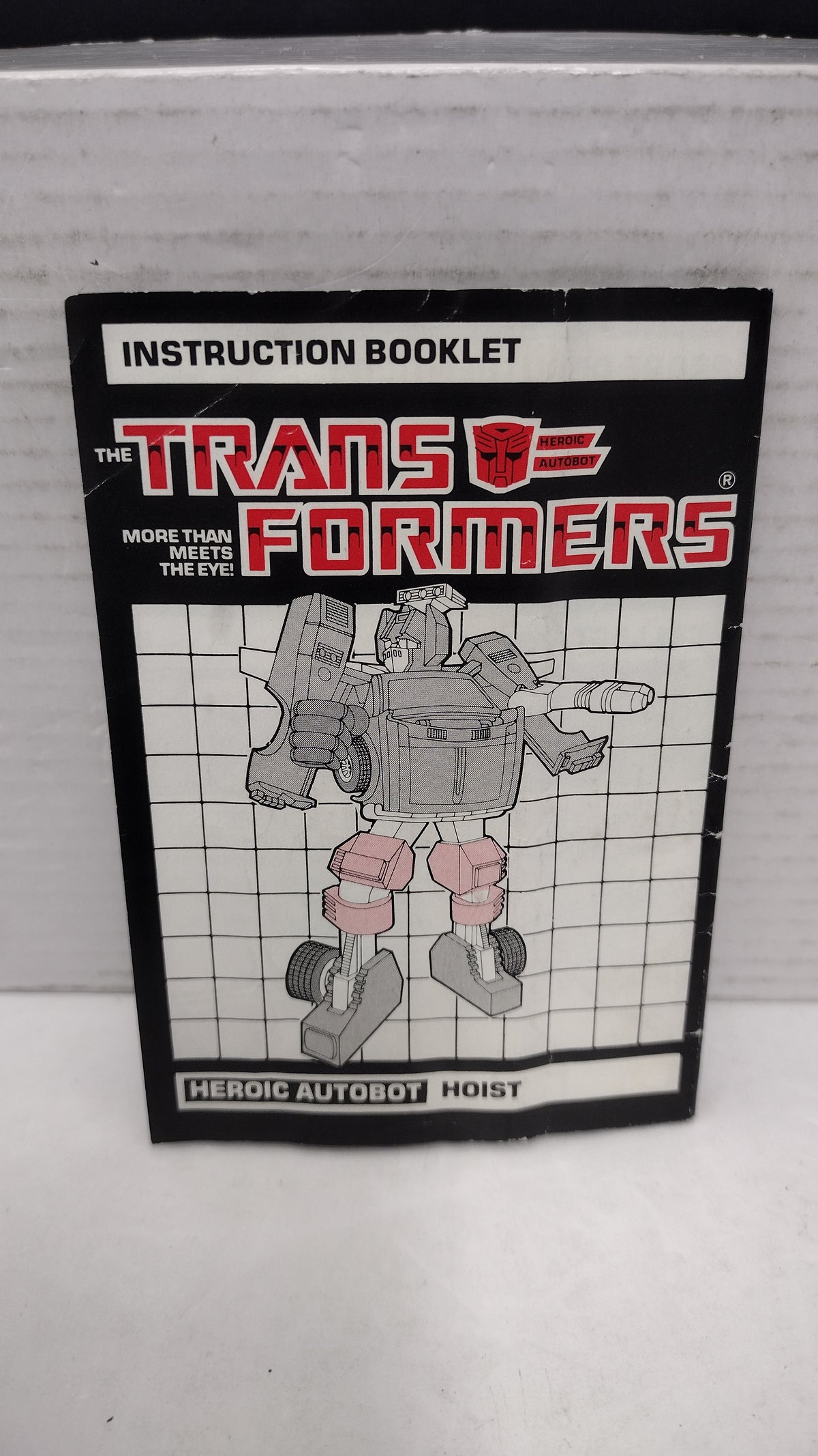 Vintage 1986 Original G1 Transformers Hoist - Instruction Booklet