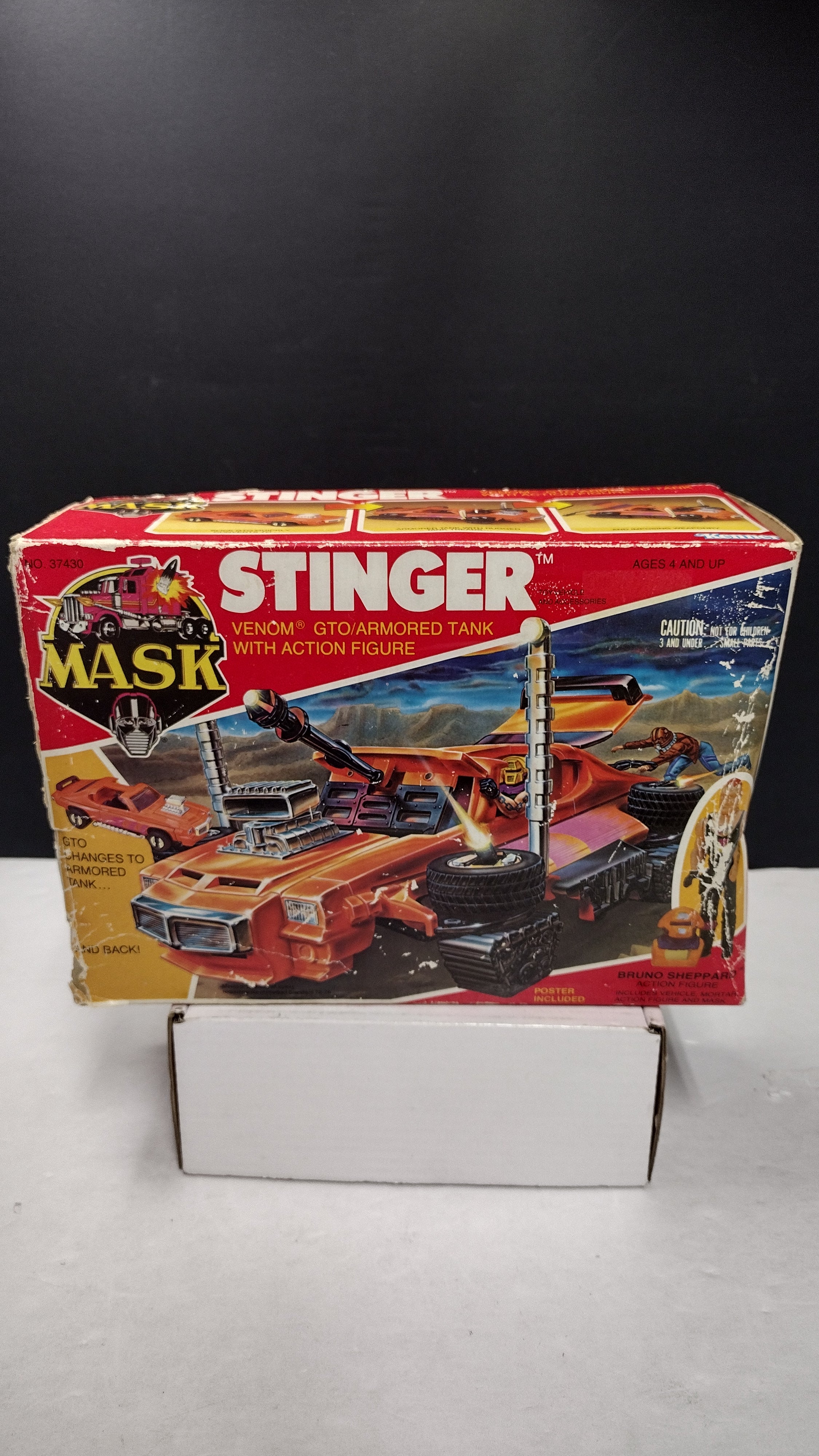 Vintage 1985 Kenner M.A.S.K. Series 1 Stinger Pontiac GTO w/ Original Box & Instructions (Incomplete / Parts Lot)