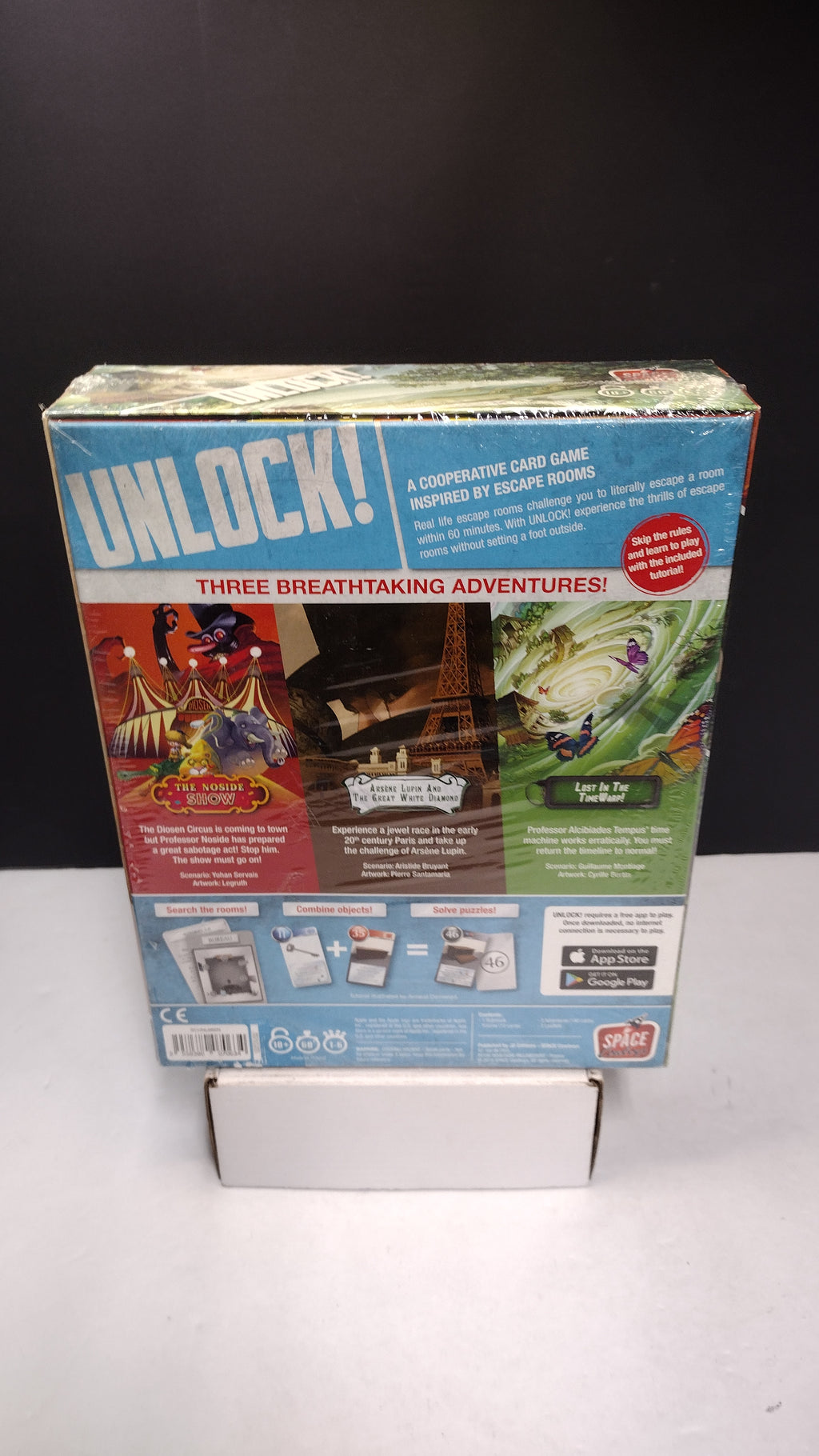 Unlock! Timeless Adventures Escape Room Board Game 3-in-1 Box Set New Sealed