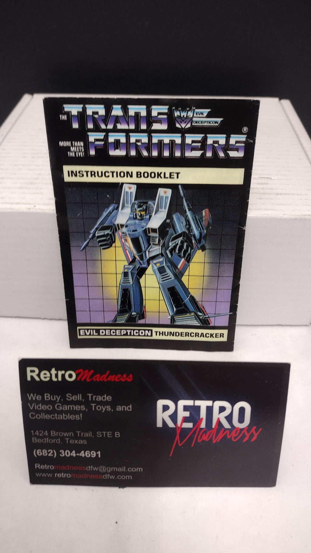 Vintage 1984 Original G1 Transformers Thundercracker Instruction Booklet